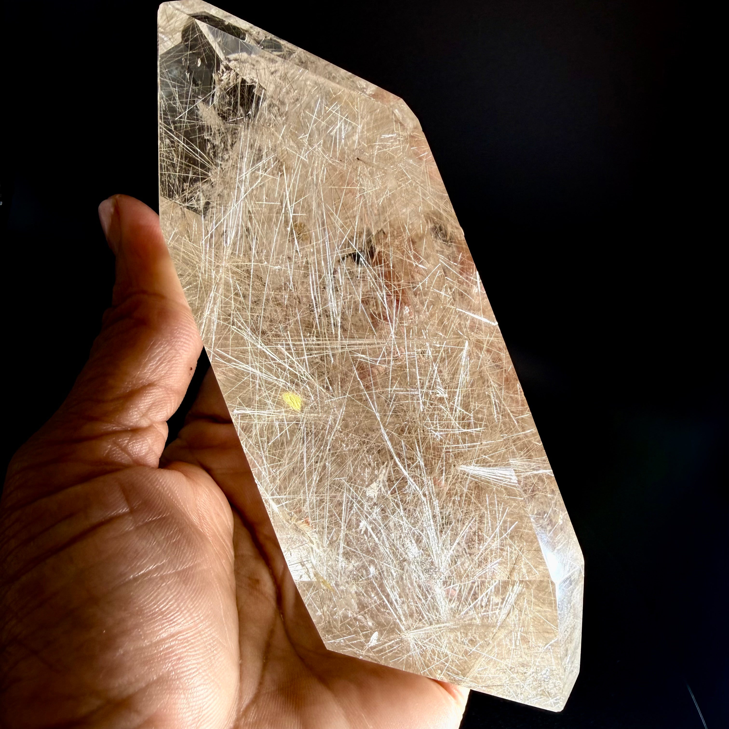 Rare Silver Rutile Inclusion Quartz 14.5cm