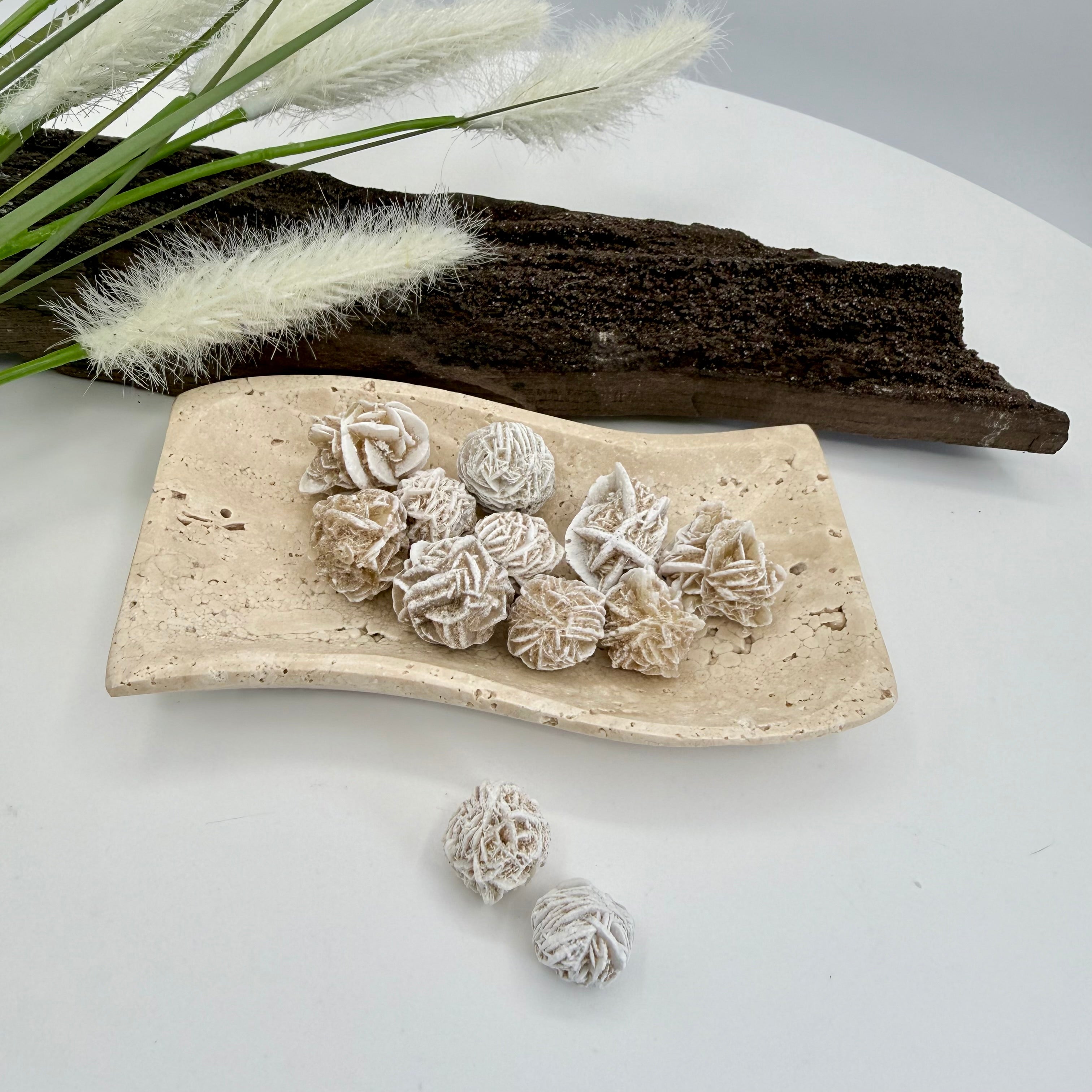 Mexican Travertine Wave Bowl 13cmx6.5cm