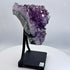 Amethyst Cluster with Gold Rutile Goethite