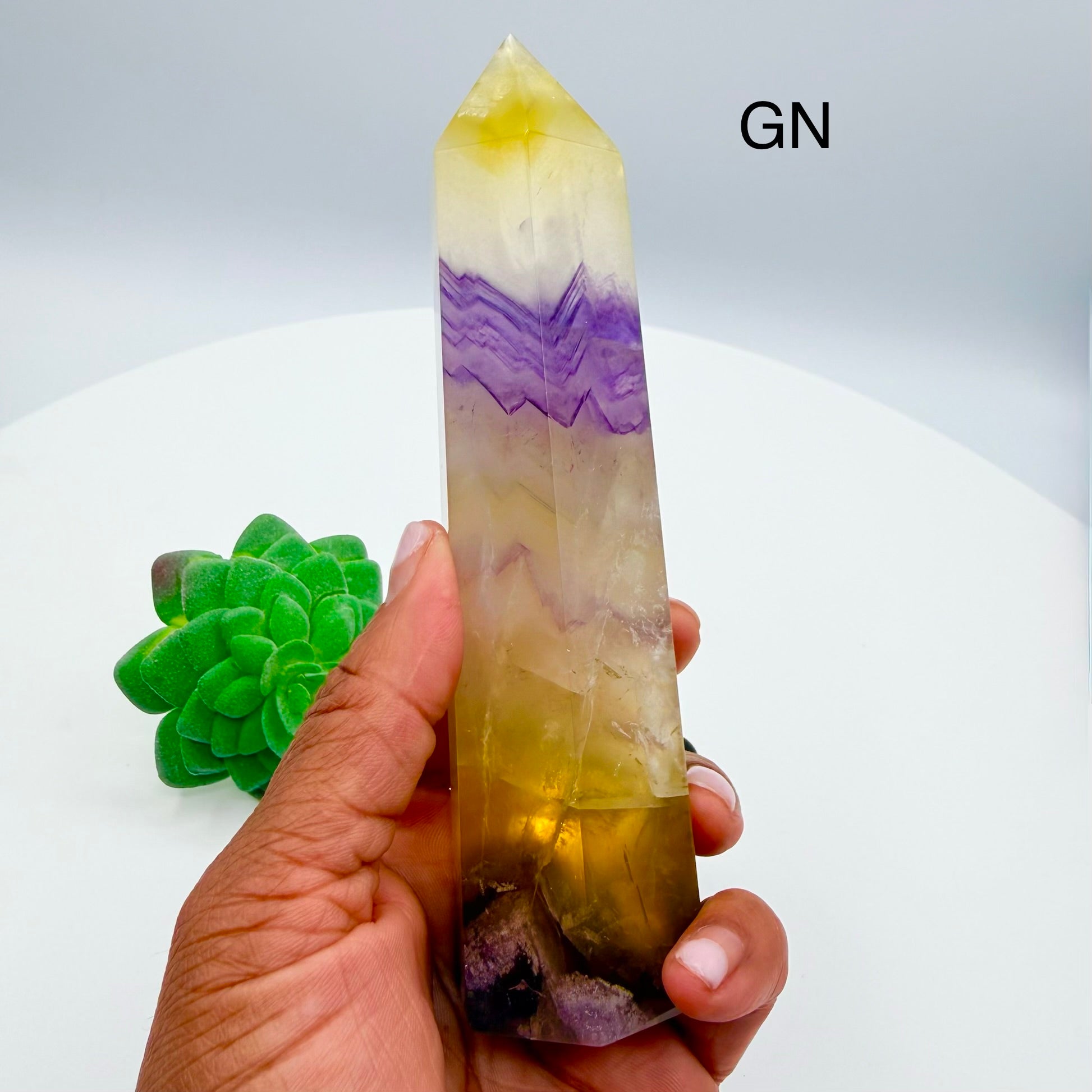 Yellow & Purple Fluorite Towers