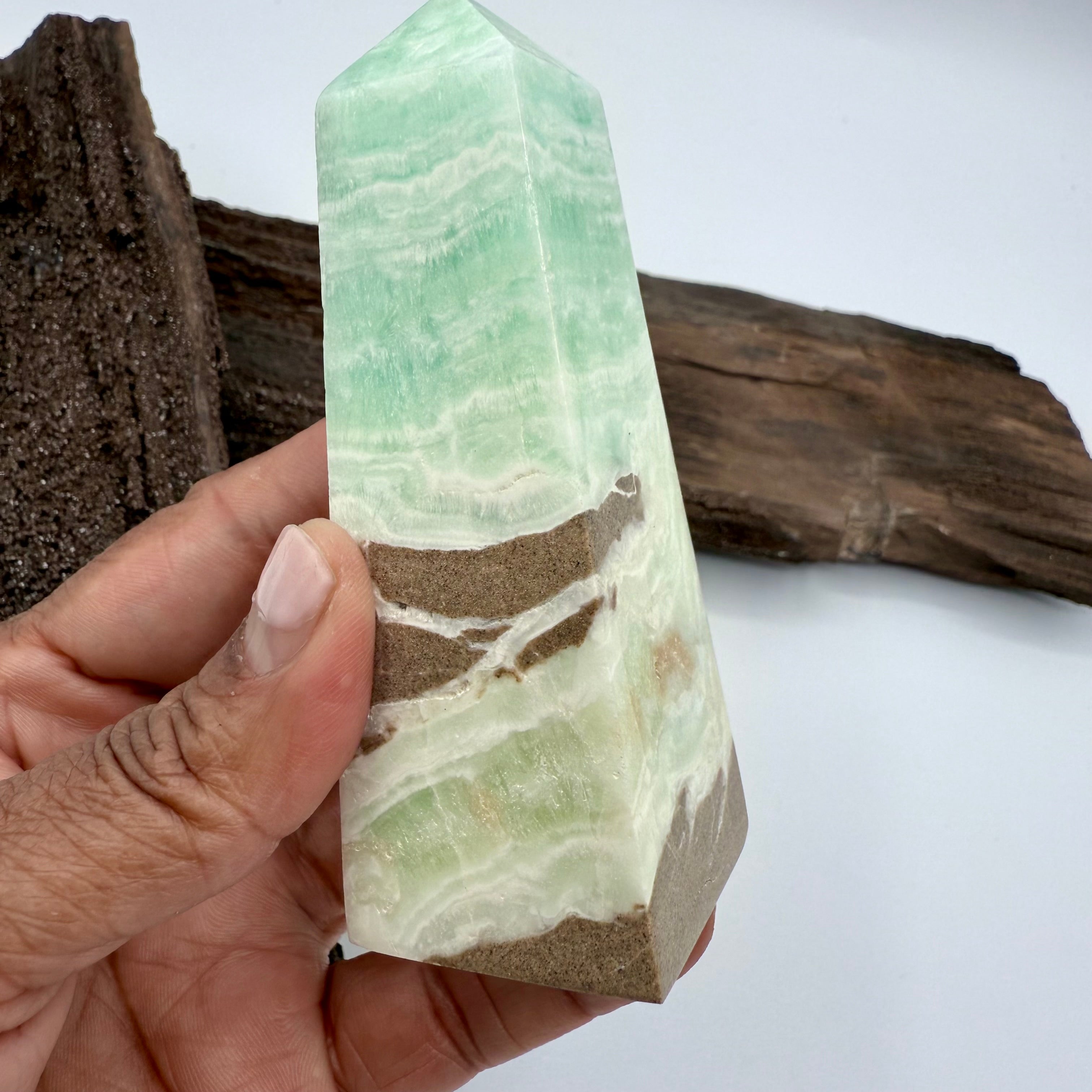 Carribean Calcite Tower - 10cm