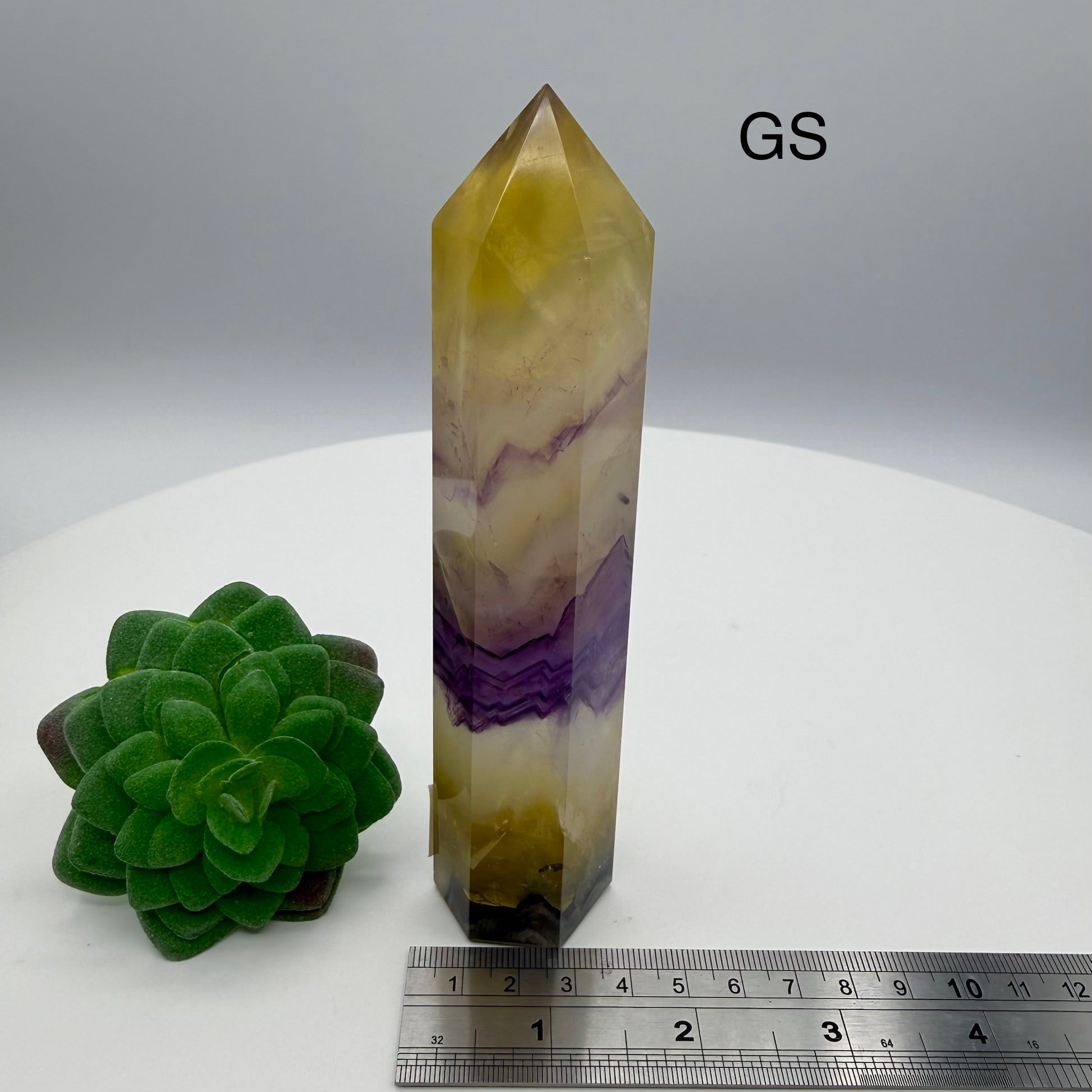 Yellow & Purple Fluorite Towers
