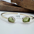 Moldavite 925 Silver Bangle