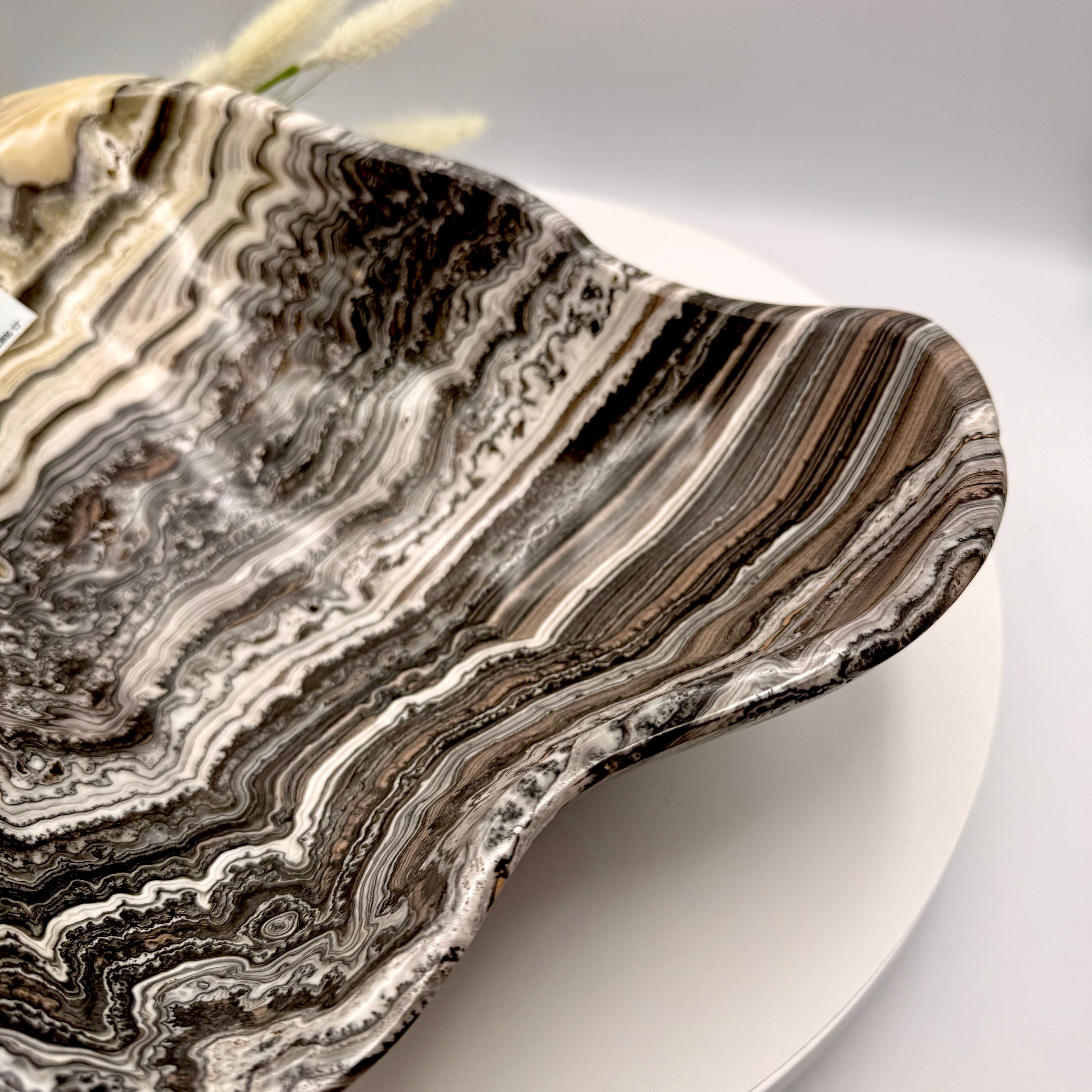 Mexican Zebra Calcite Bowl 33cmx4cm