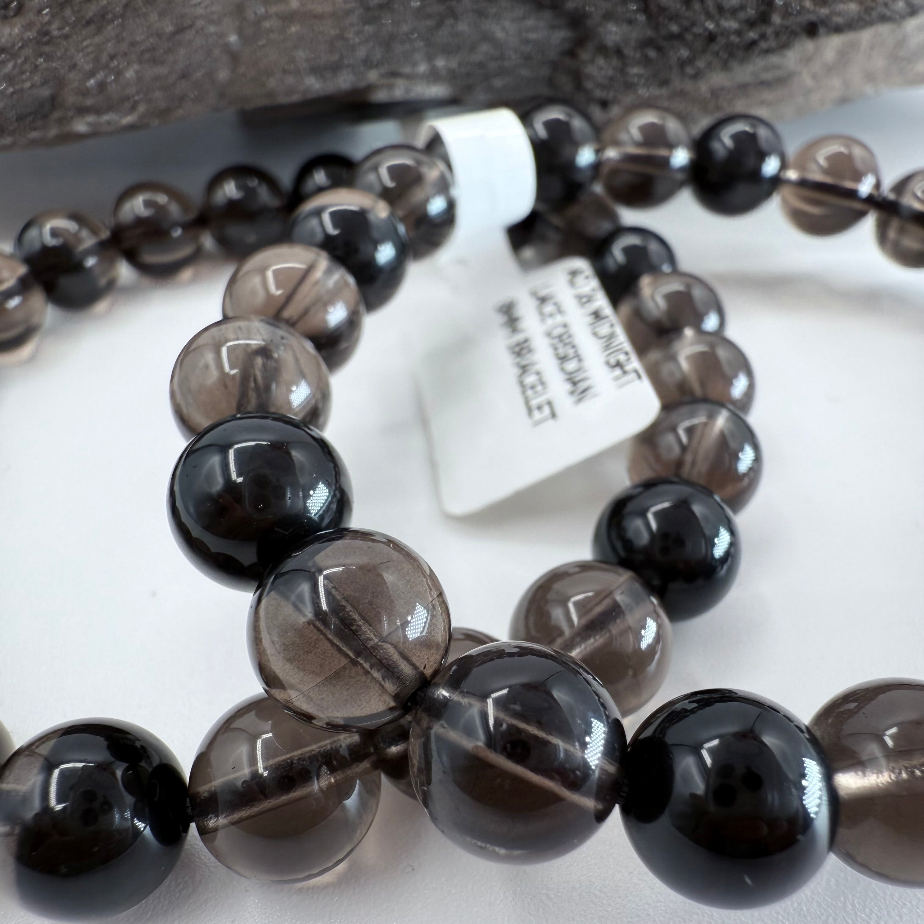 Midnight Lace Obsidian 8mm Bracelet [AO26]