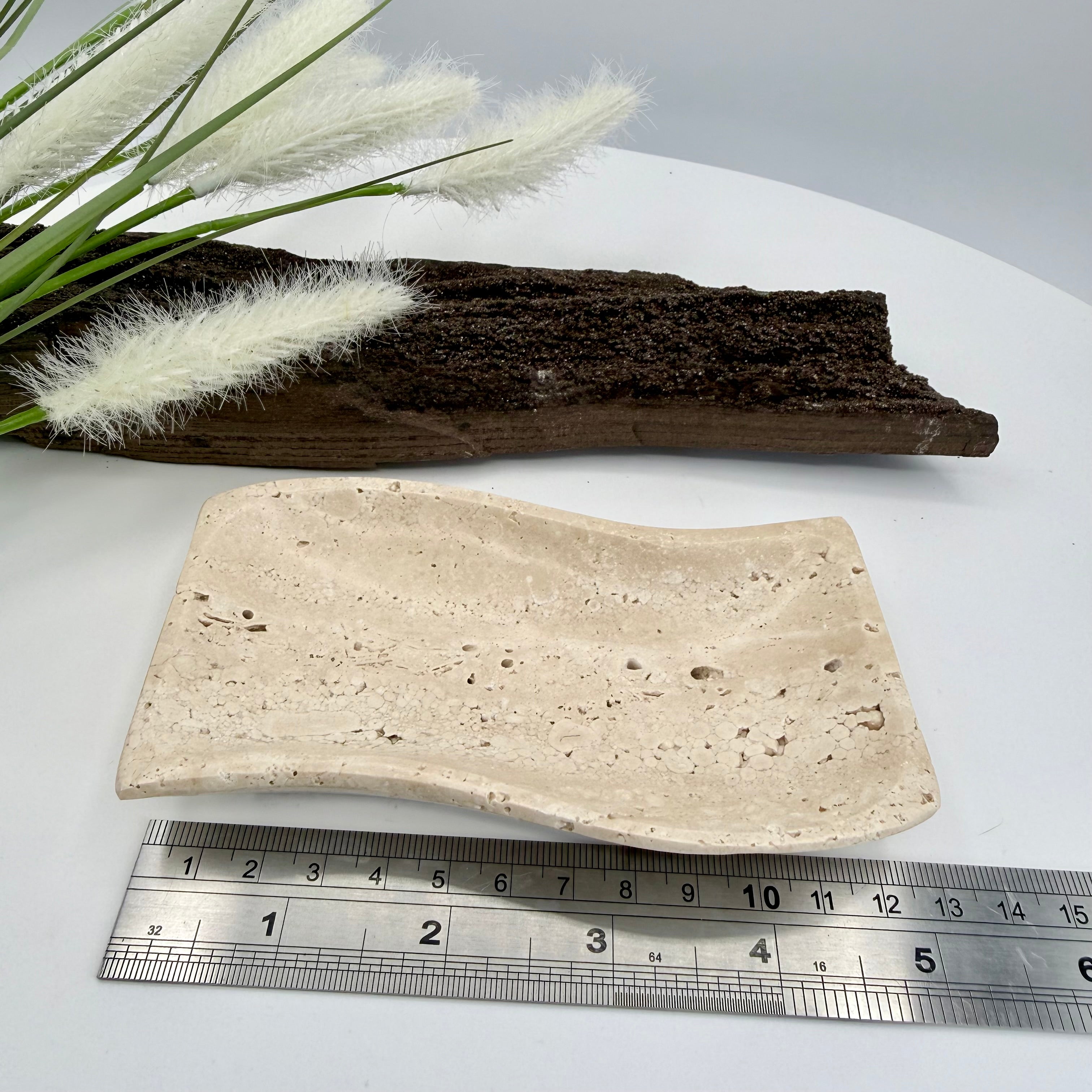 Mexican Travertine Wave Bowl 13cmx6.5cm