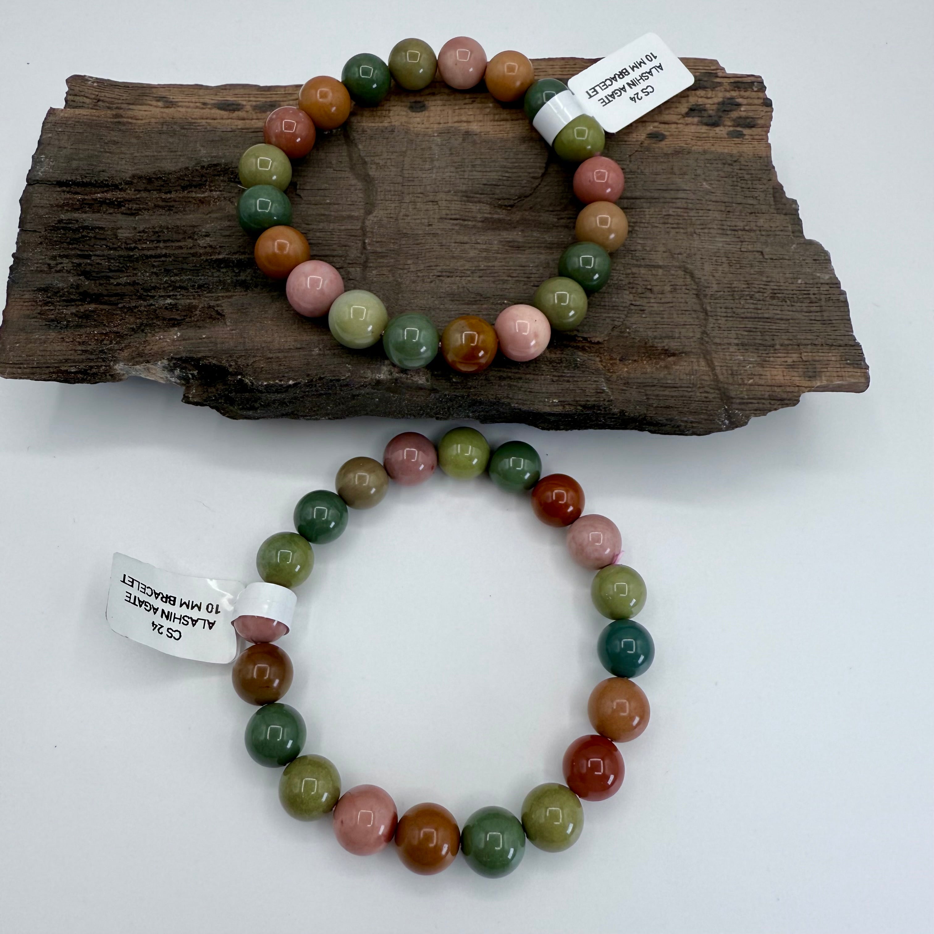 Alashan Agate 10mm Bracelet [CS24]
