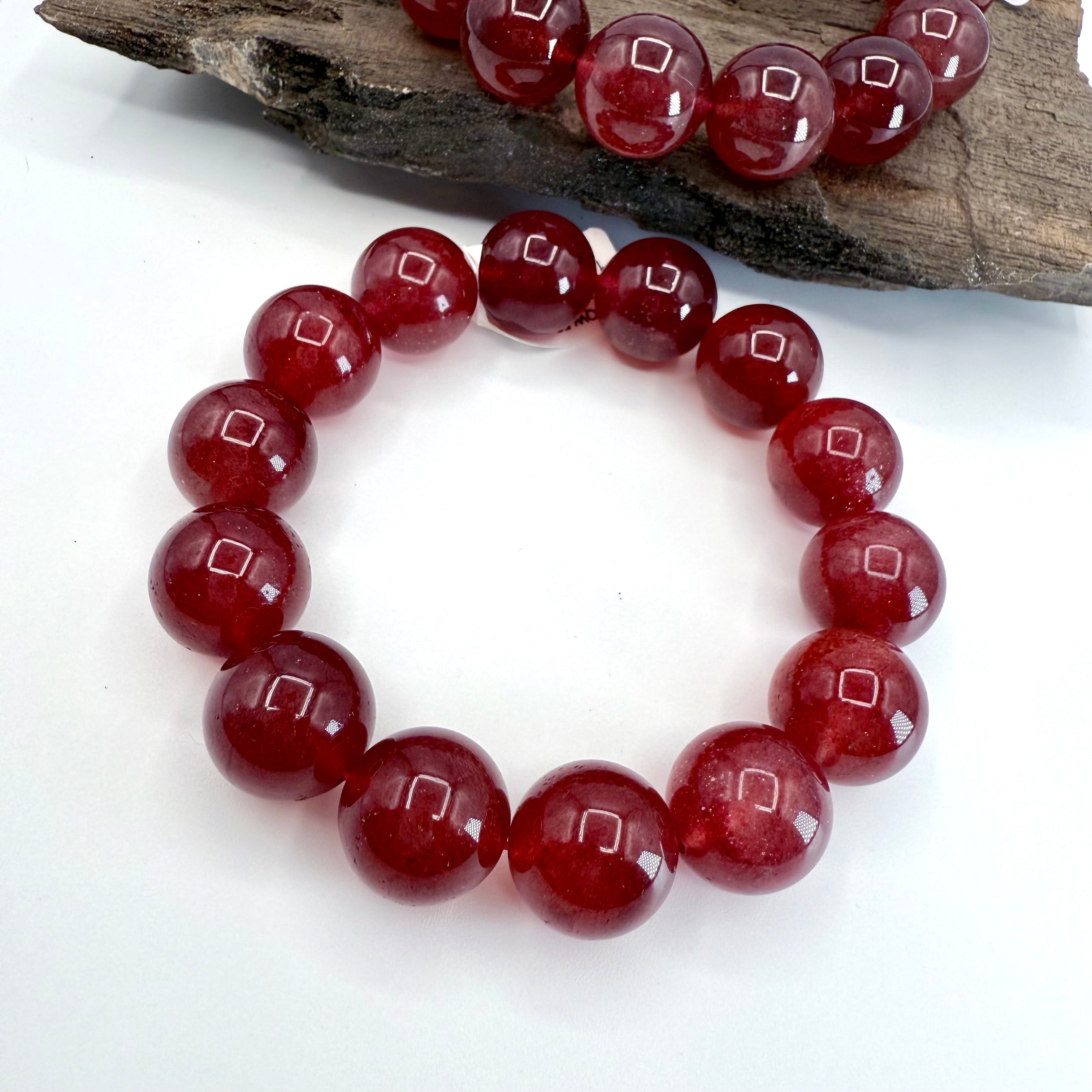 Strawberry Quartz 6mm Bracelet [QW58]
