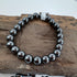 Hematite 8mm Bracelet [TV14]