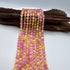Hot Pink & Yellow Selenite Bead Strand 8mm Round [YD26]