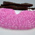 Hot Pink Selenite Bead Strand 8mm Round [XY26]