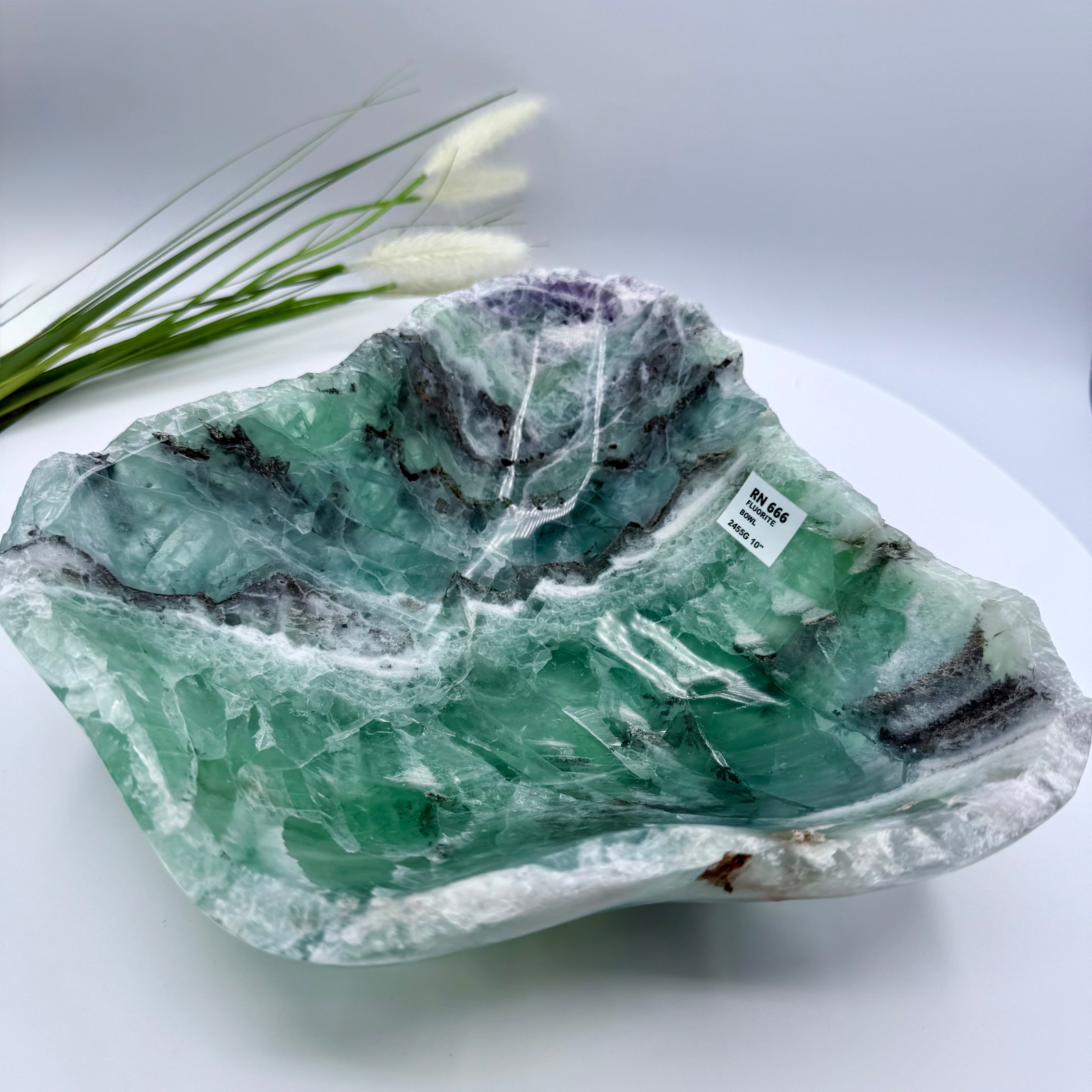 Mexican Fluorite Bowl 24.4 cm wide 7cm Deep