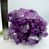 Amethyst Cluster with Gold Fan Goethite Inclusions