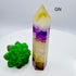 Yellow & Purple Fluorite Towers