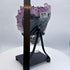Amethyst Cluster with Gold Rutile Goethite