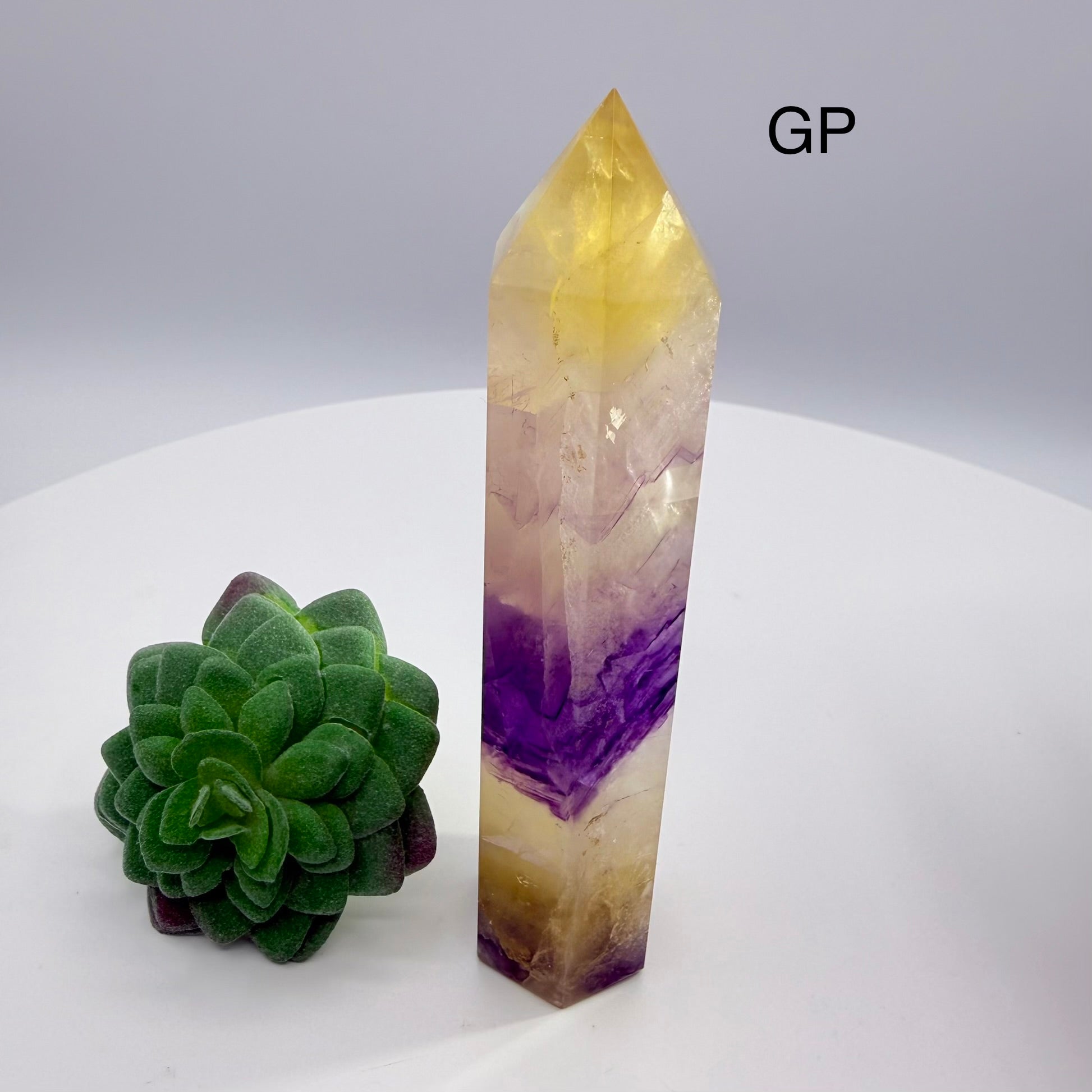 Yellow & Purple Fluorite Towers