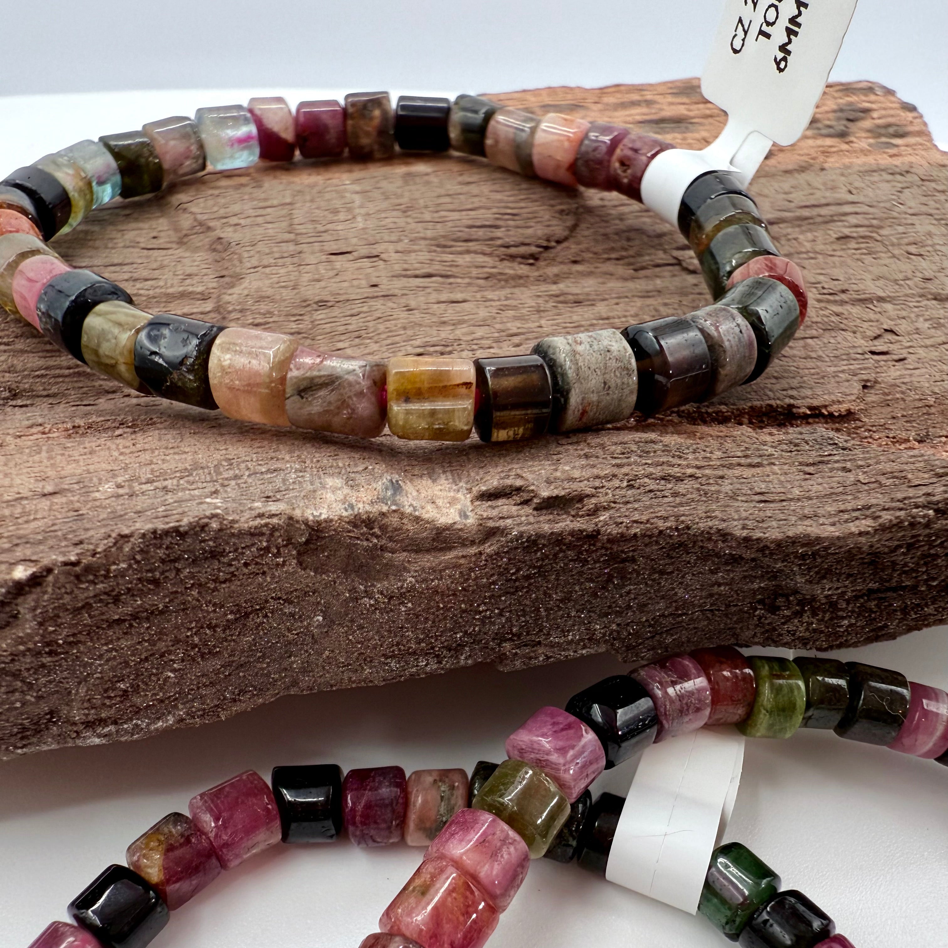 Rainbow Tourmaline 6mm Bracelet [CZ20]
