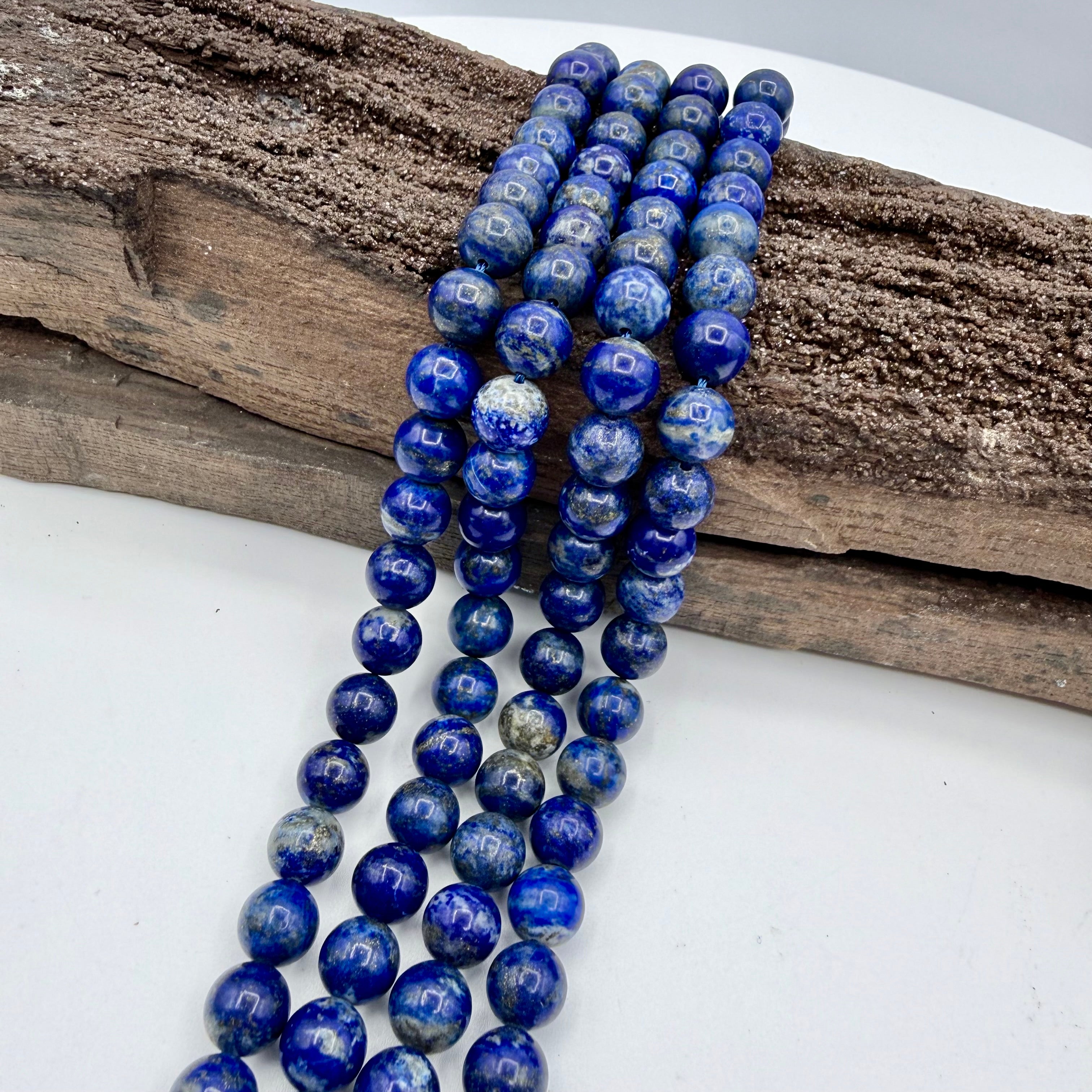Lapis Lazuli 8mm Round Bead Strand