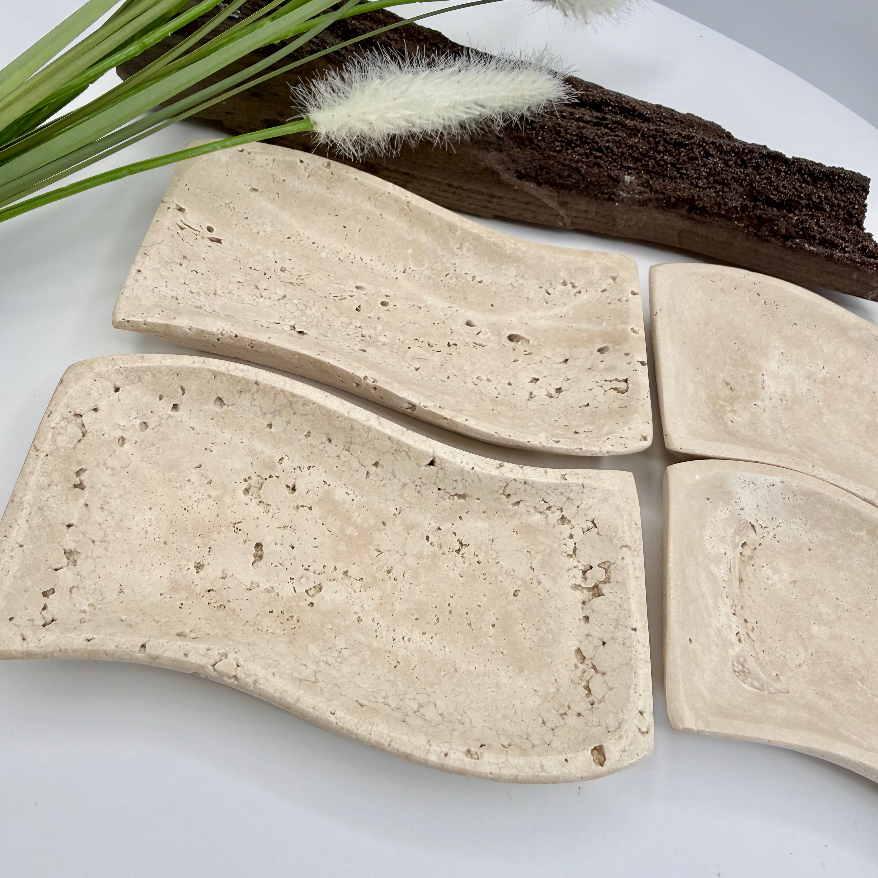 Mexican Travertine Wave Bowl 13cmx6.5cm