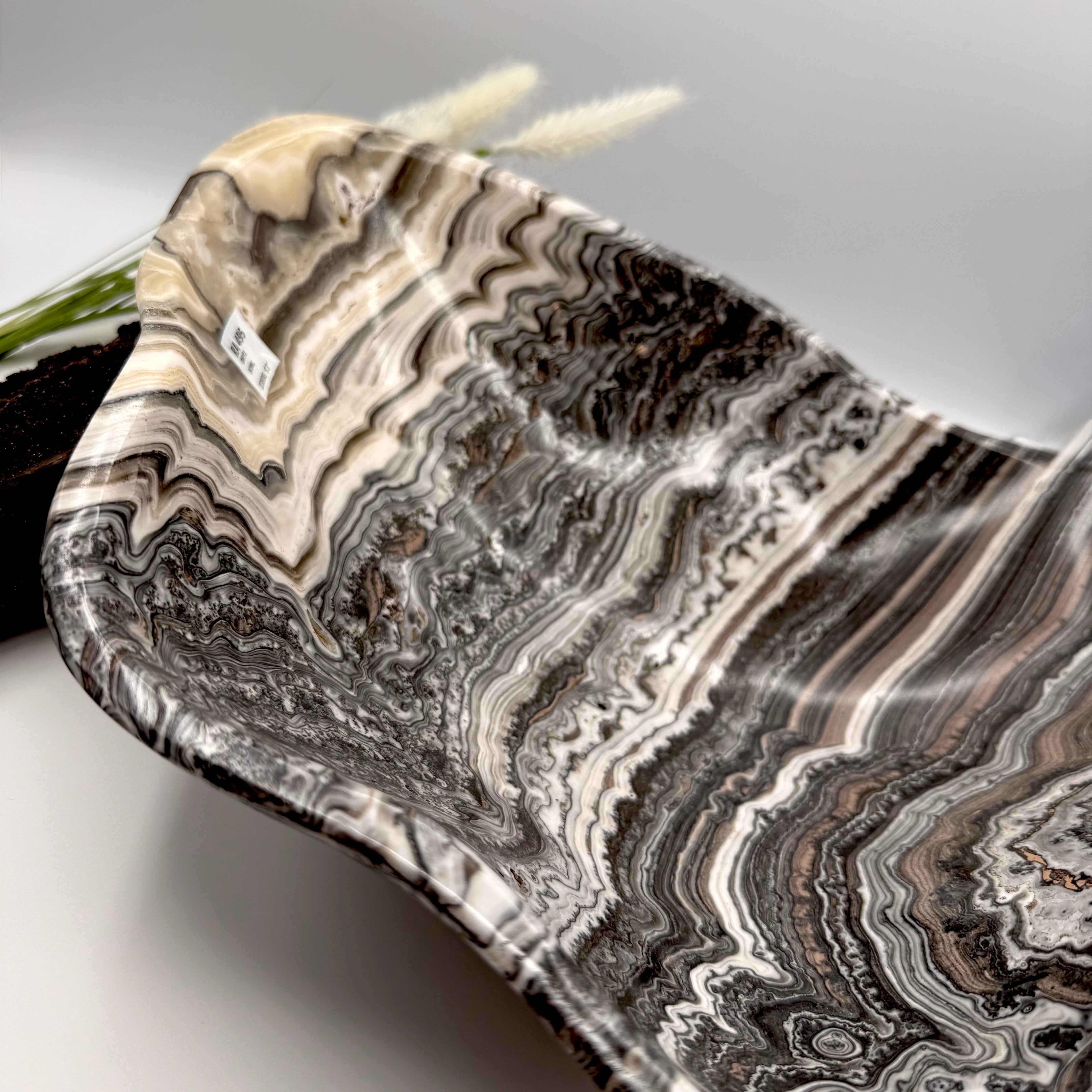 Mexican Zebra Calcite Bowl 33cmx4cm