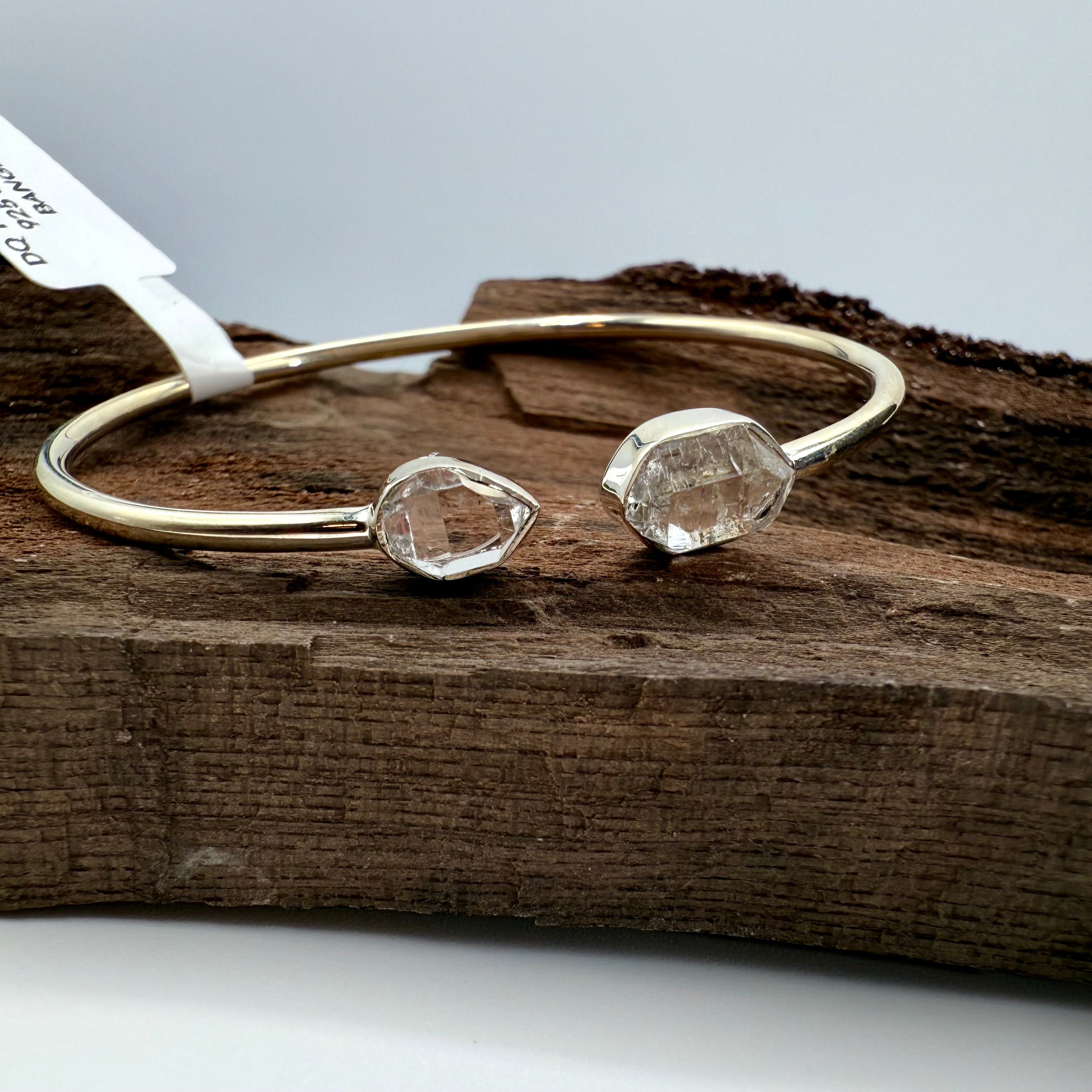 Herkimer Diamond 925 Silver Bracelet