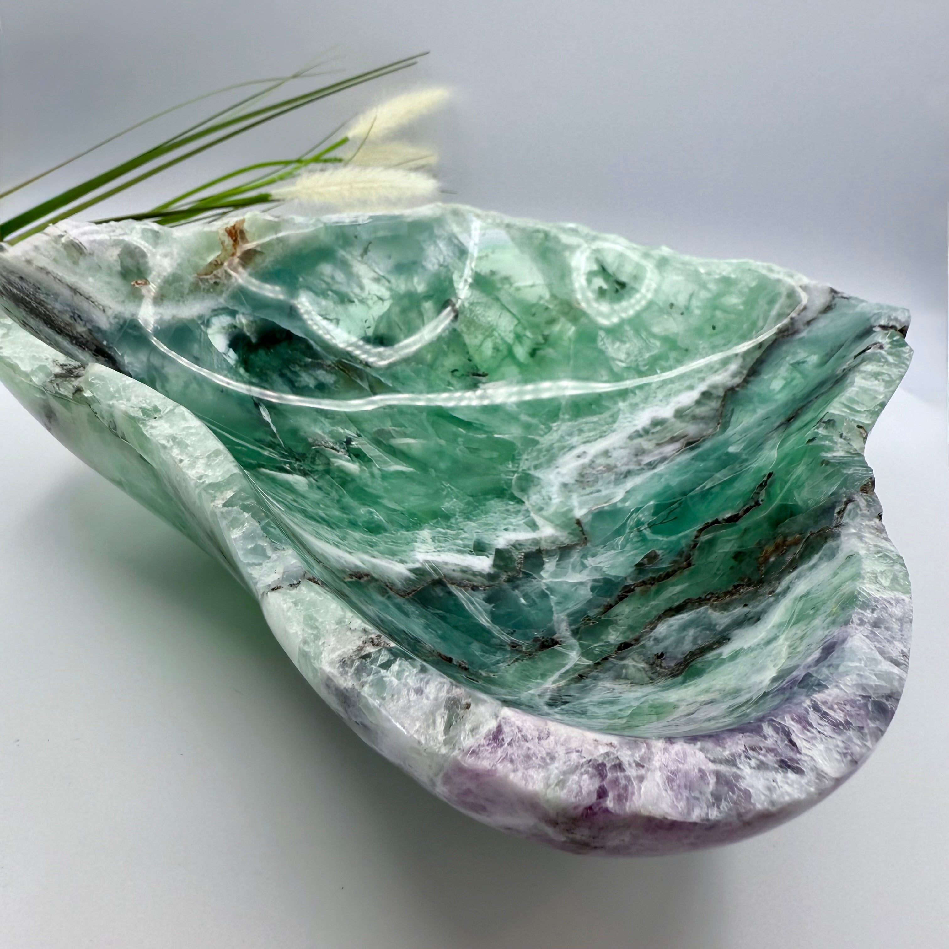 Mexican Fluorite Bowl 24.4 cm wide 7cm Deep