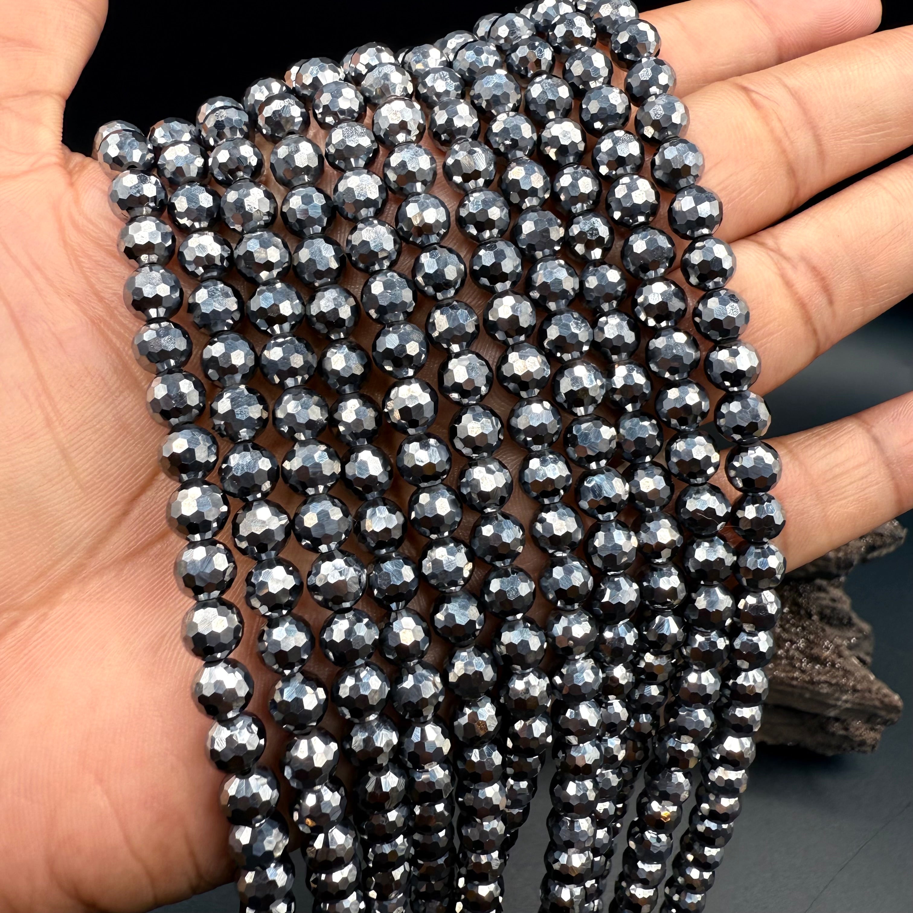 Terahertz Faceted 6mm Bead Strand [DP17]
