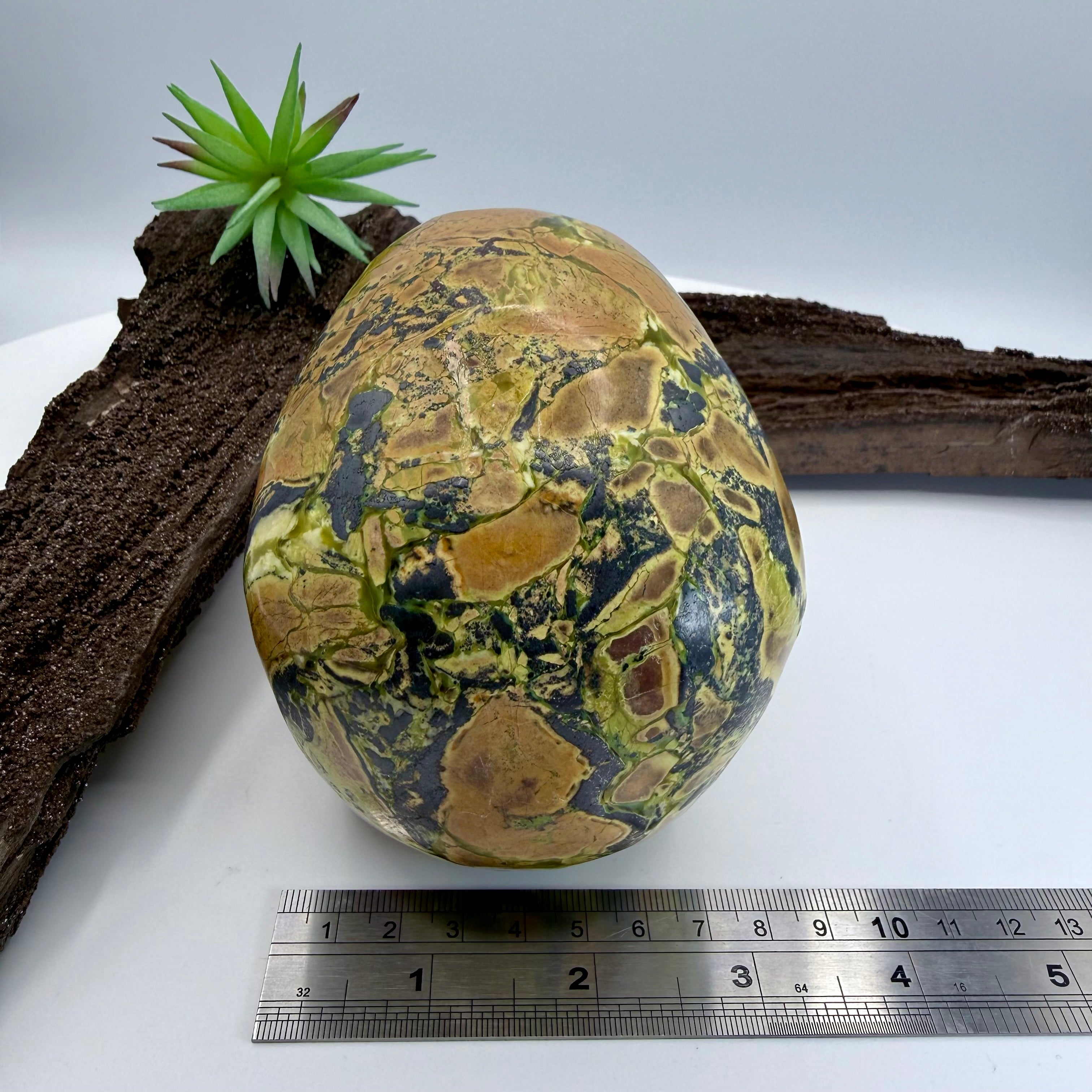 Colonel Mustard Hiso Jasper 5 inch Skull [JU195]