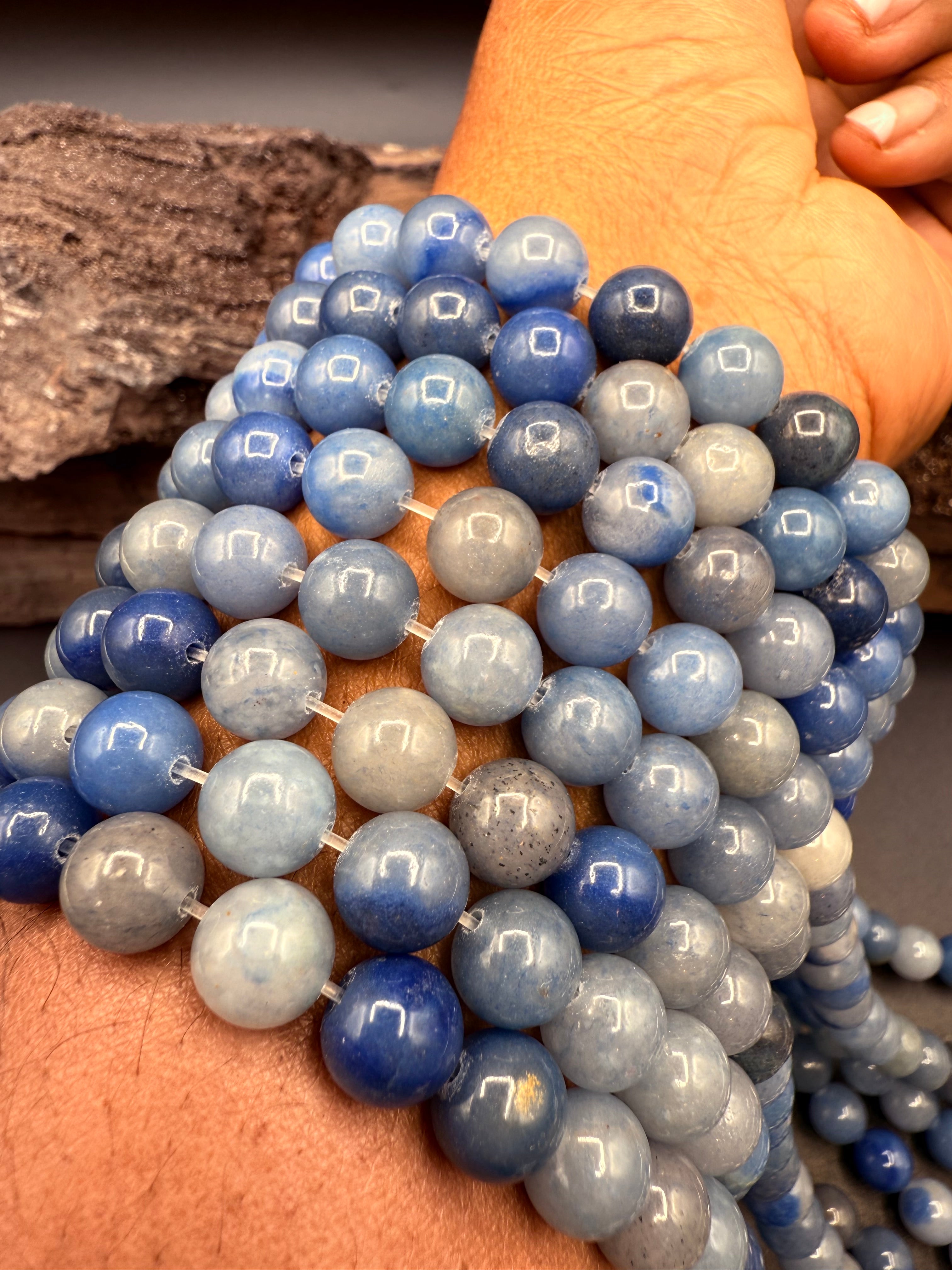 Blue Aventurine 8MM Bead Strand