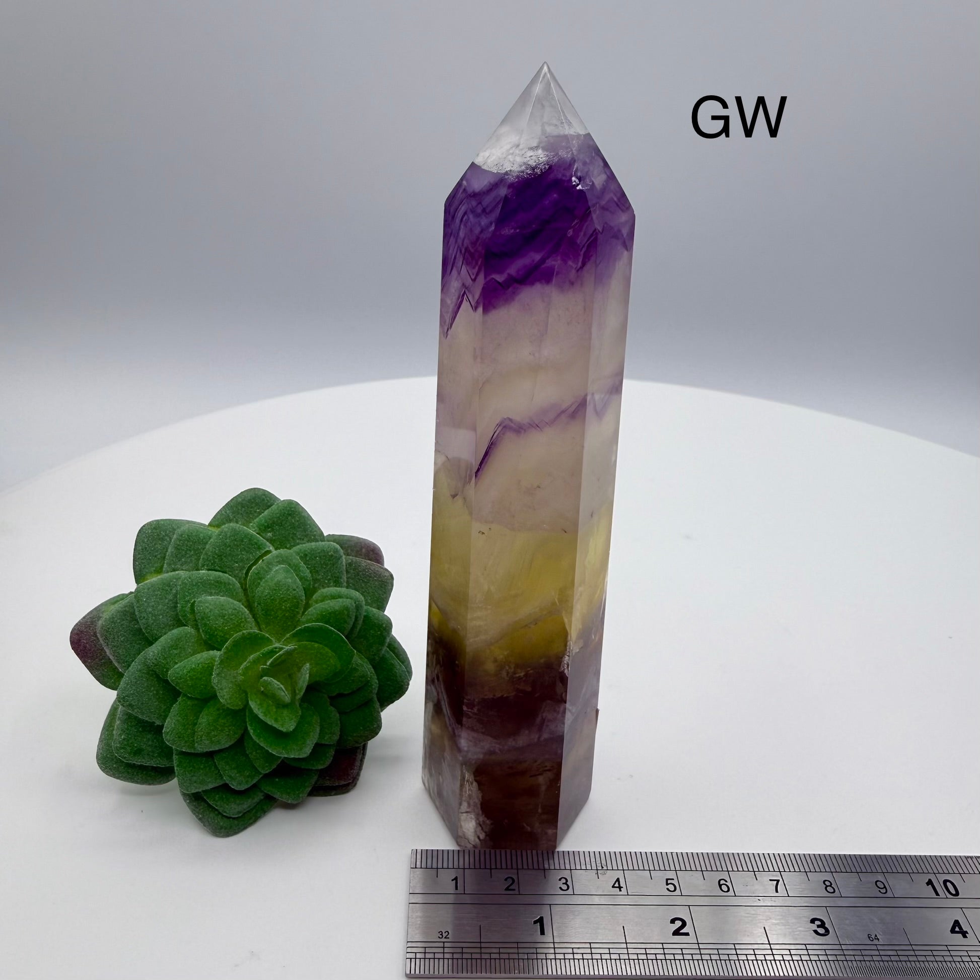 Yellow & Purple Fluorite Towers