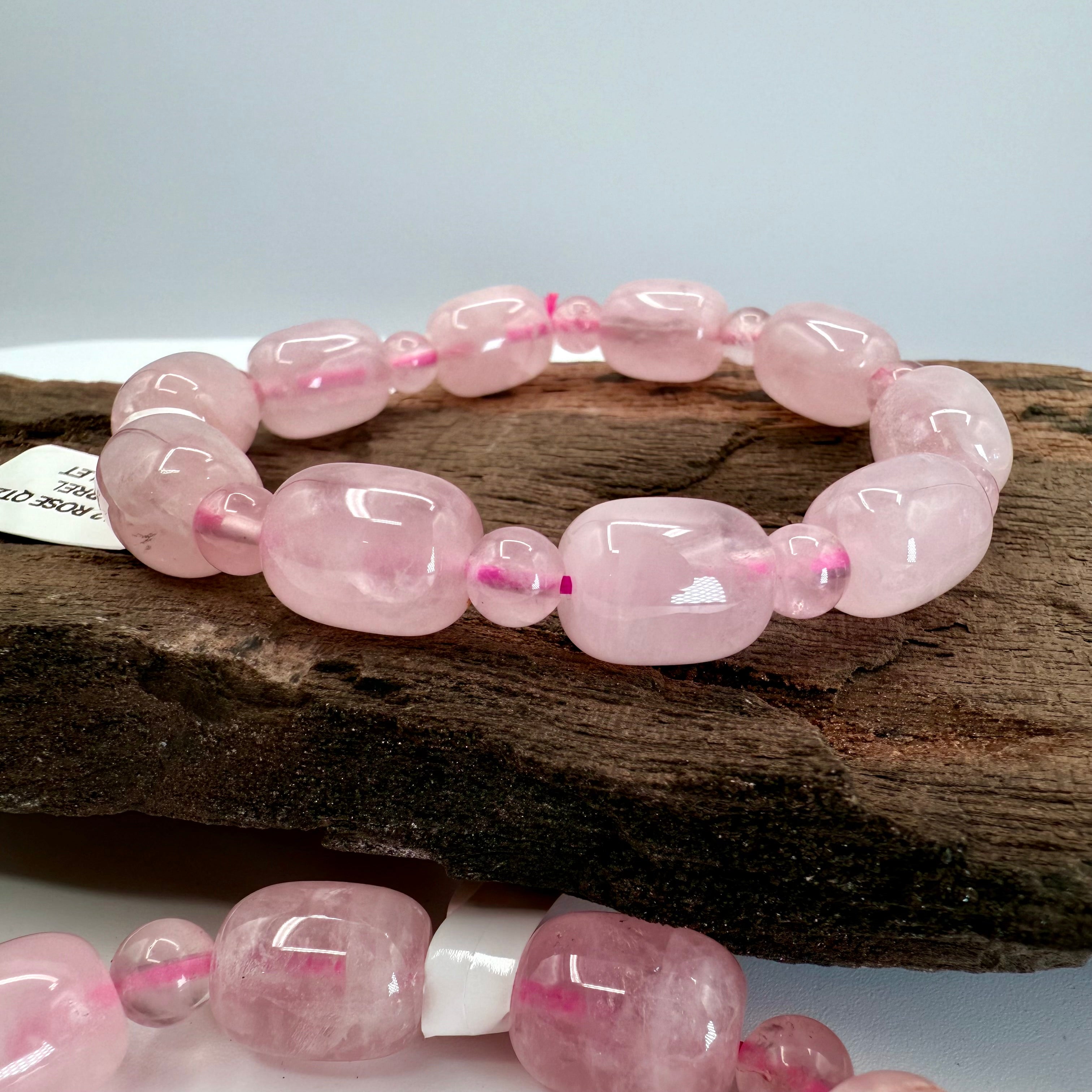 Rose Quartz 11 x 13mm Bracelet [DN12]