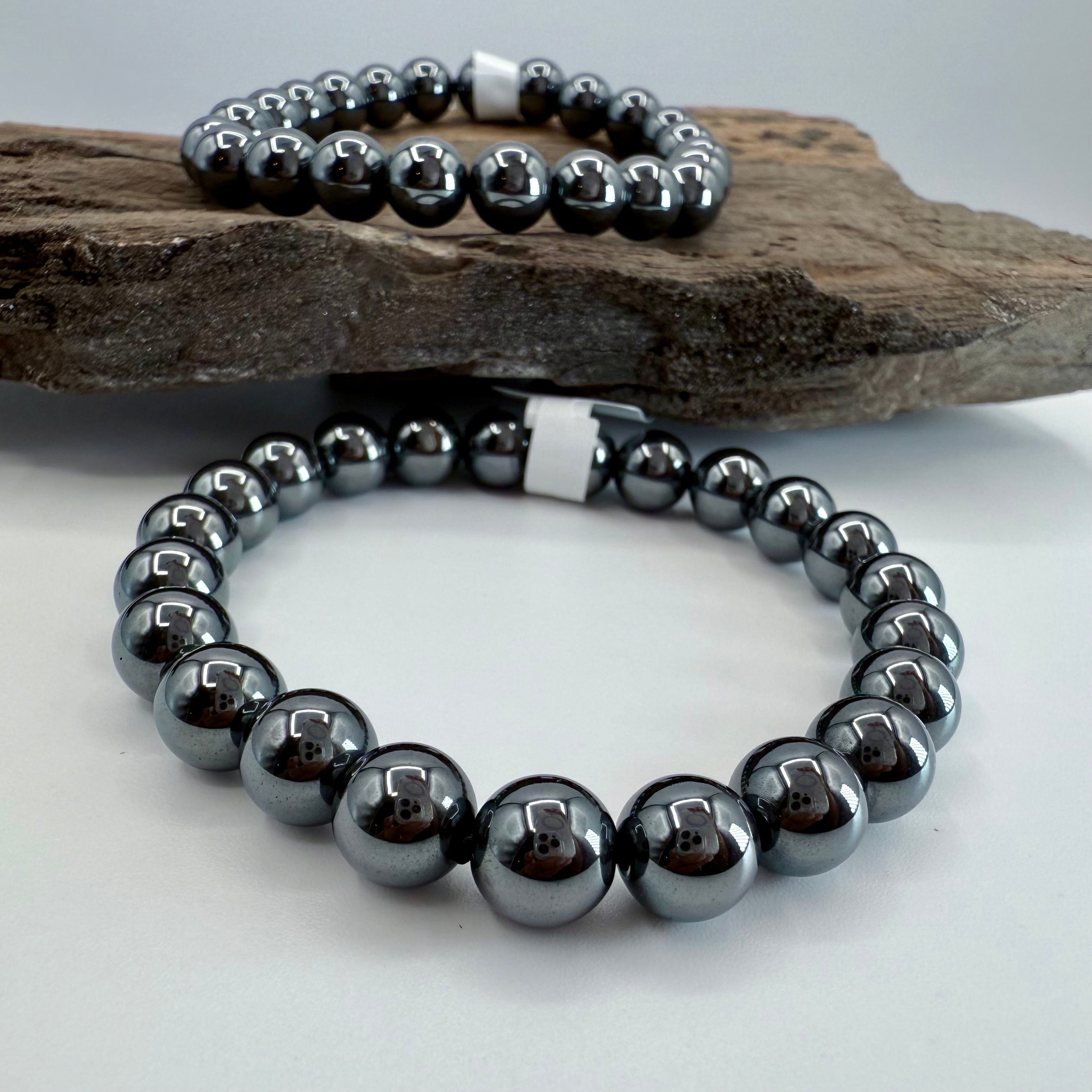 Hematite 8mm Bracelet [TV14]