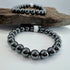 Hematite 8mm Bracelet [TV14]