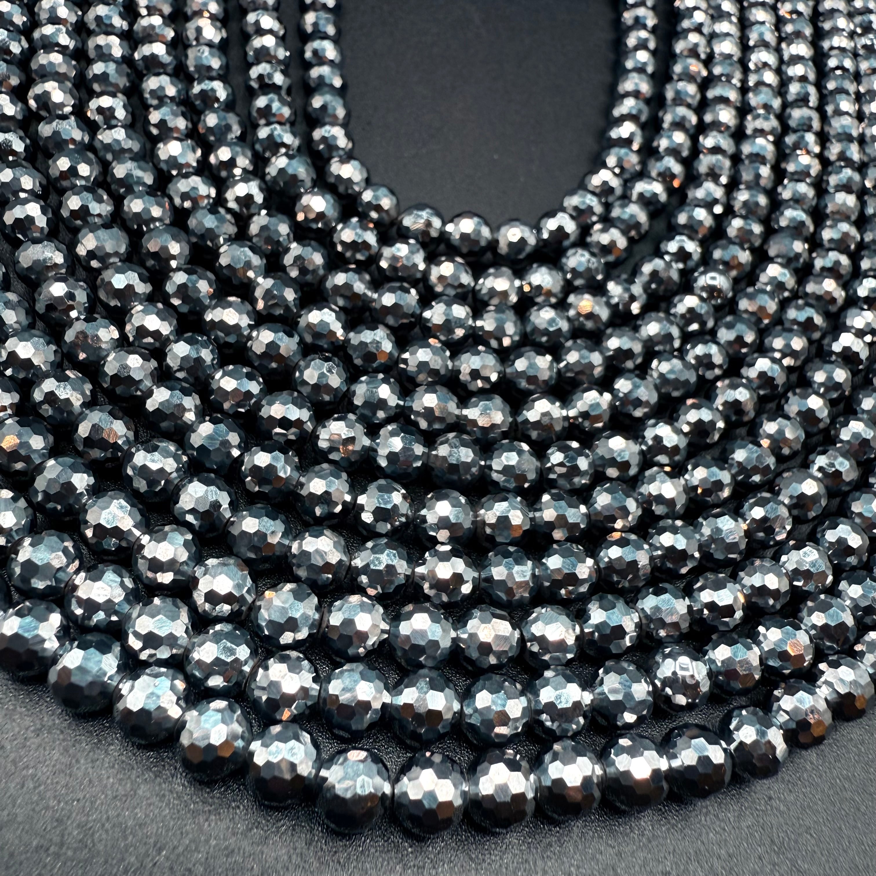 Terahertz Faceted 6mm Bead Strand [DP17]