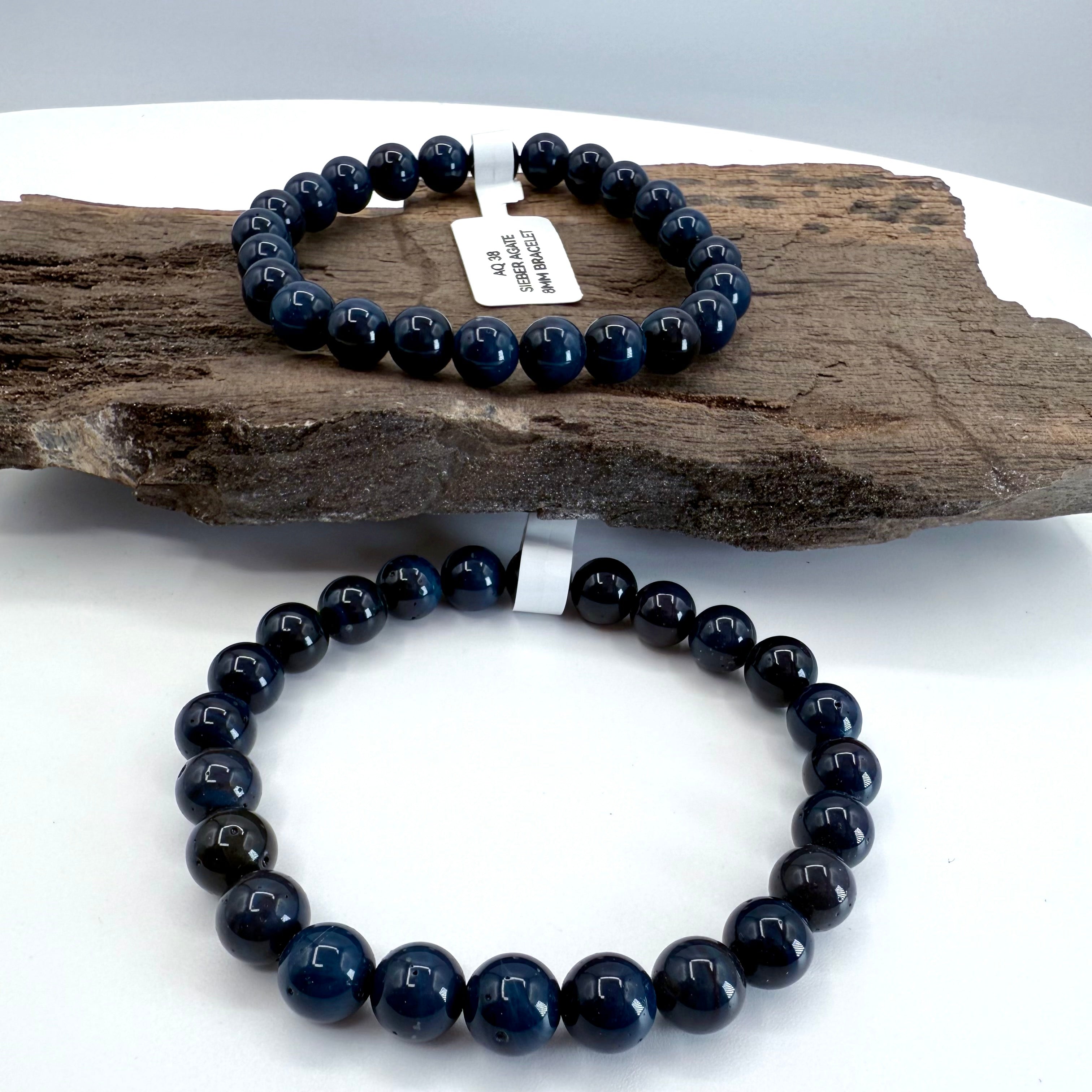 Sieber Agate 8mm Bracelet [AQ39]