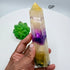 Yellow & Purple Fluorite Towers