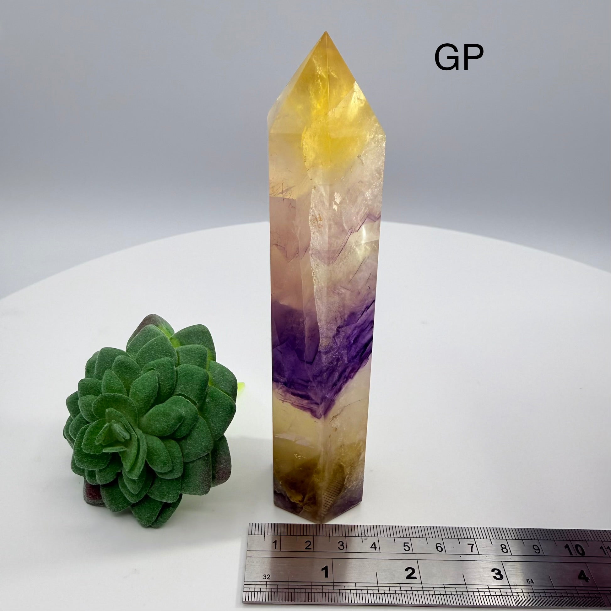 Yellow & Purple Fluorite Towers