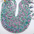 Green & Pink Selenite Bead Strands 8mm Round [YA26]