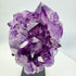 Amethyst Cluster with Gold Fan Goethite Inclusions