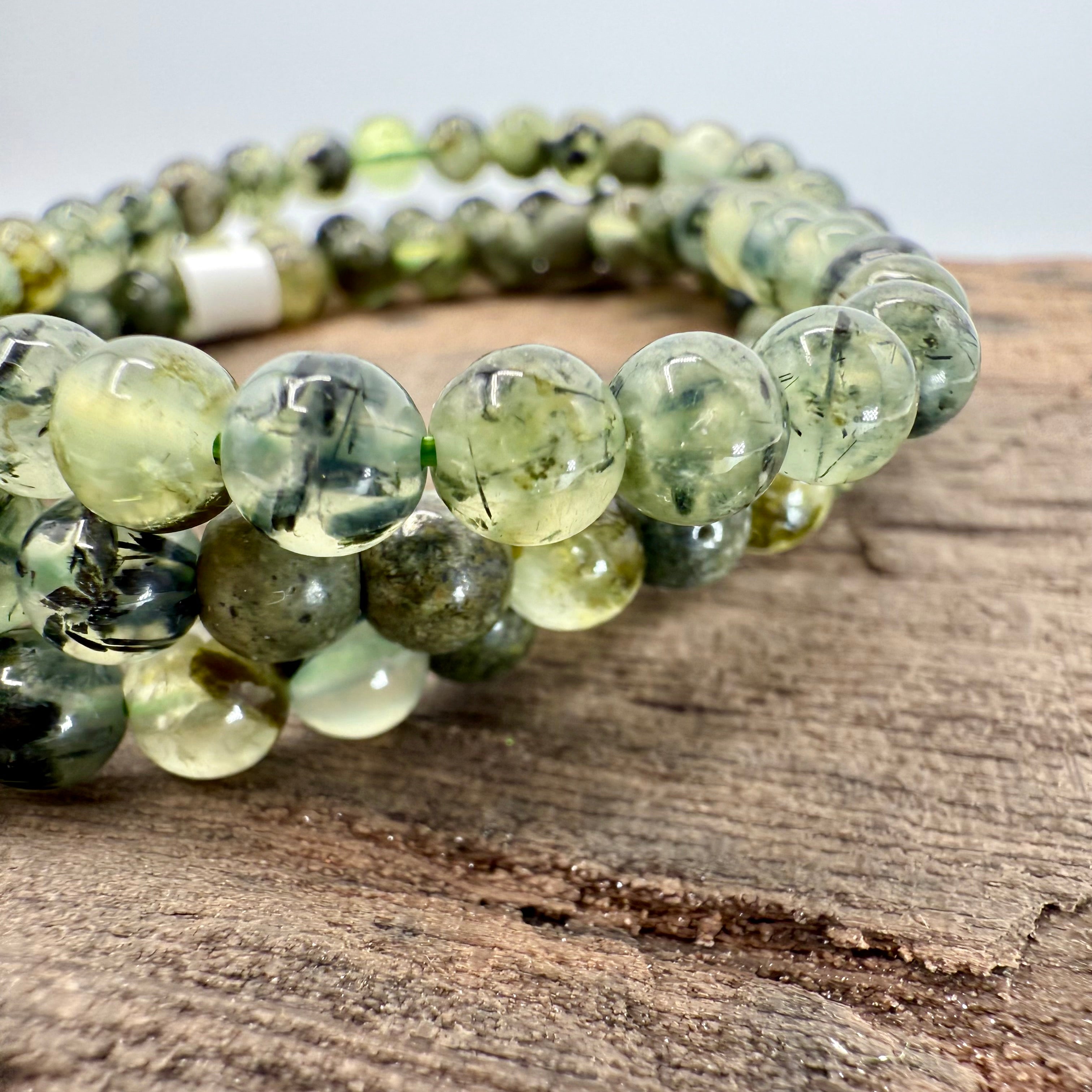 Prehnite Wrap 6mm Bracelet/Necklace [TK16]