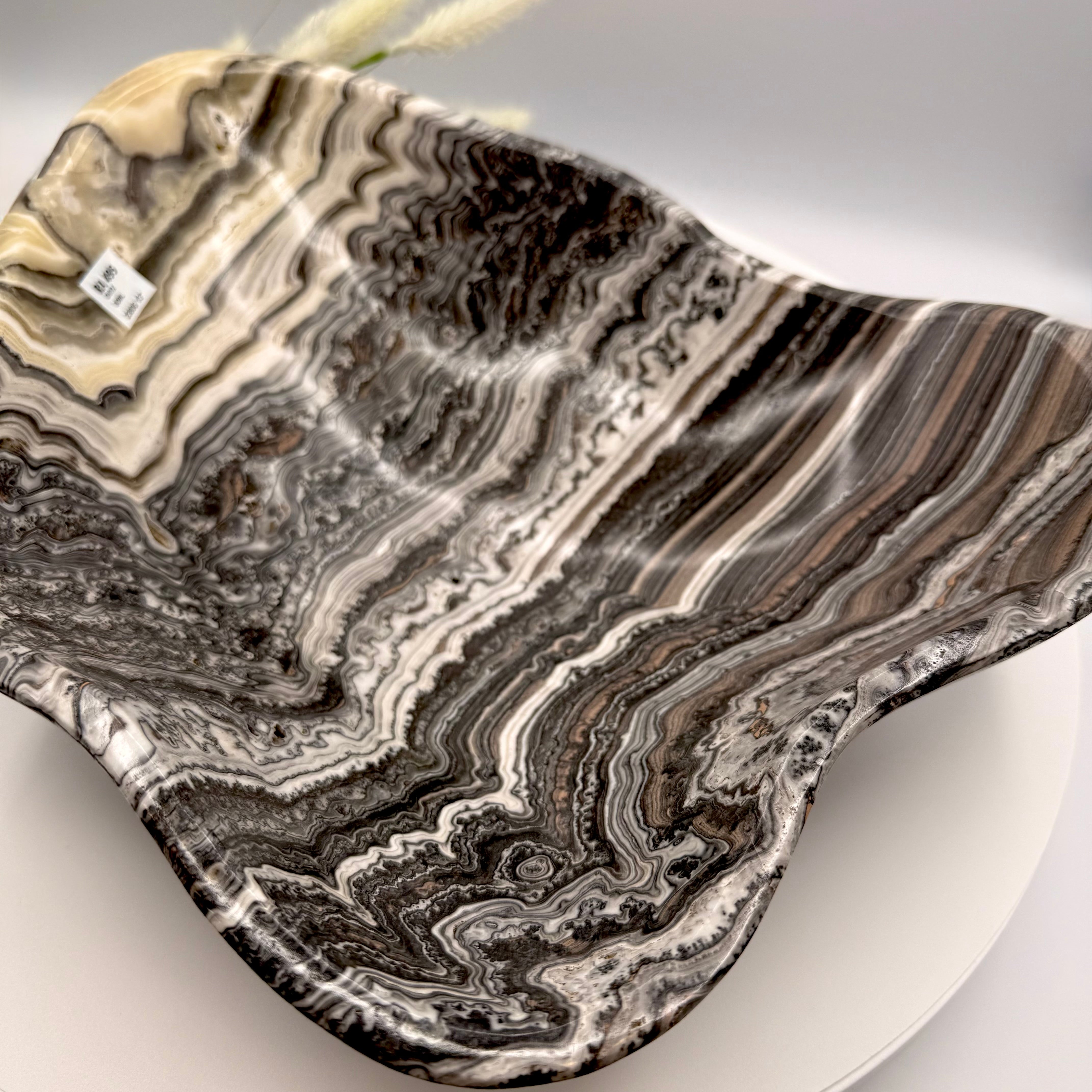 Mexican Zebra Calcite Bowl 33cmx4cm