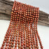 Red Jasper 8mm Faceted Bead Strand