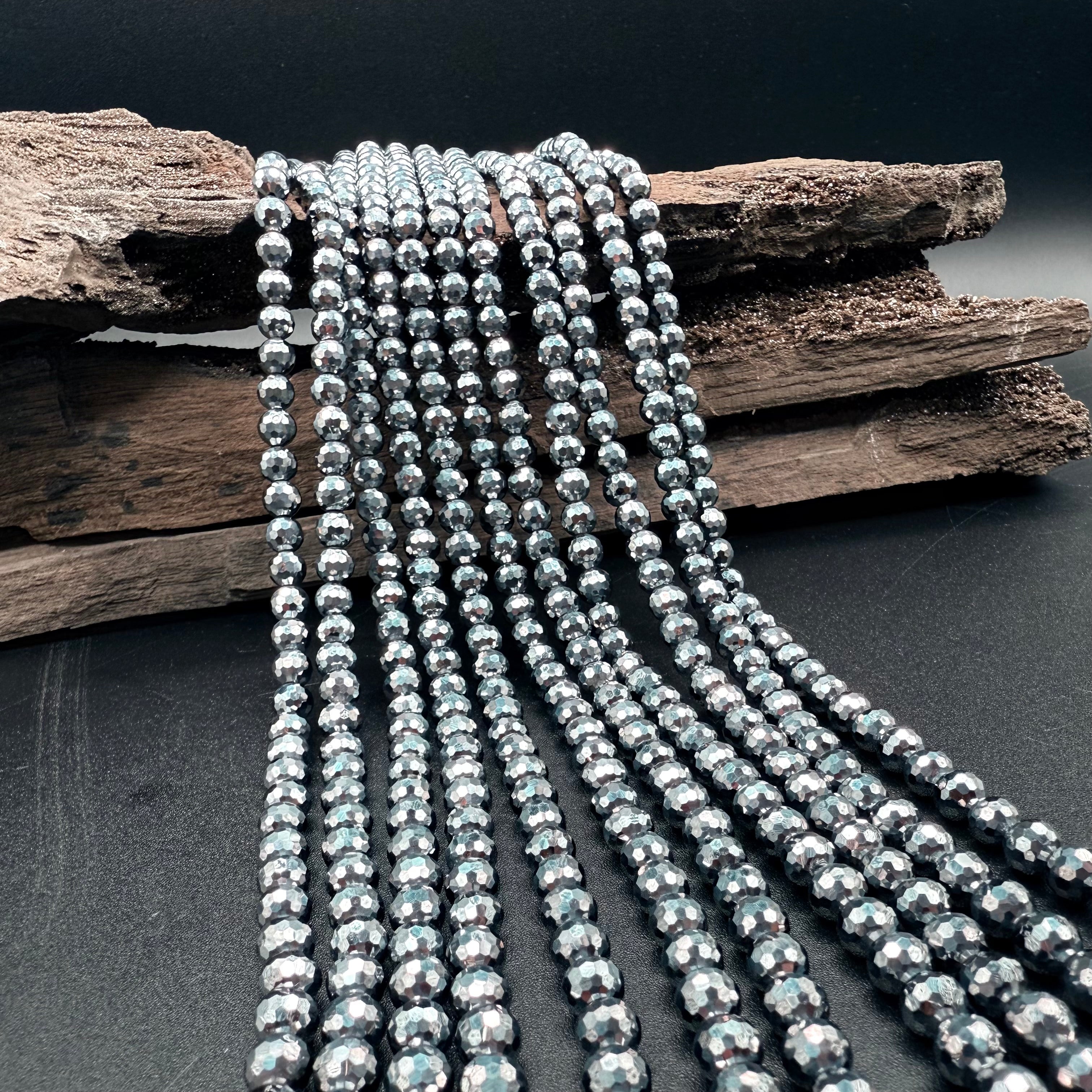 Terahertz Faceted 6mm Bead Strand [DP17]