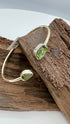 Moldavite 925 Silver Bangle