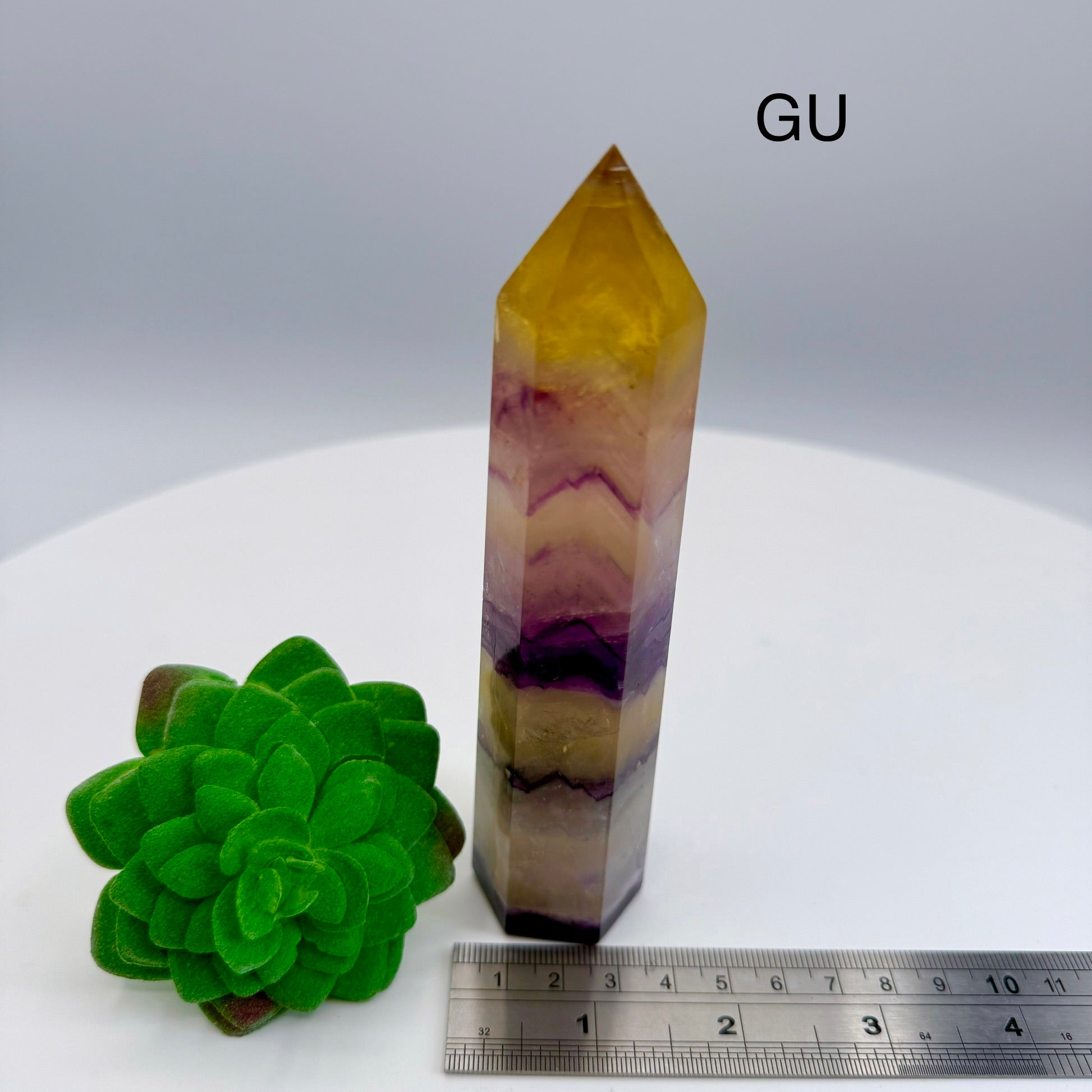 Yellow & Purple Fluorite Towers