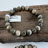 Polish Flintstone 8mm Bracelet [AS39]