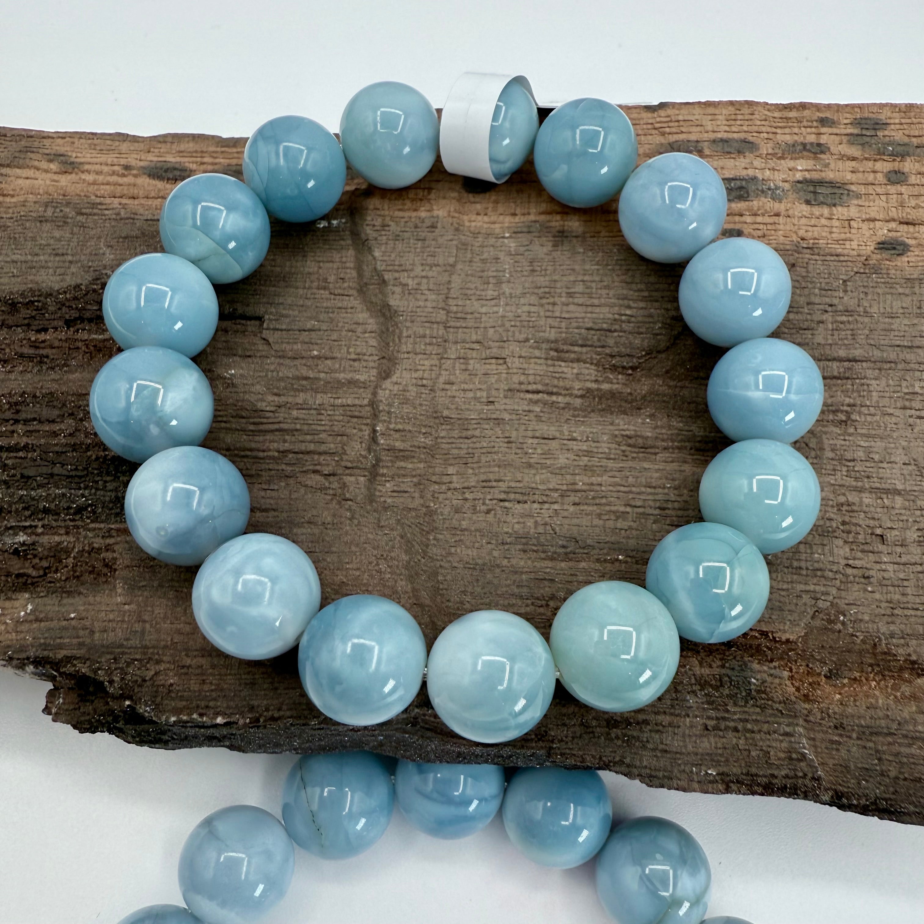 Blue Opal 12mm Bracelet [AK52]