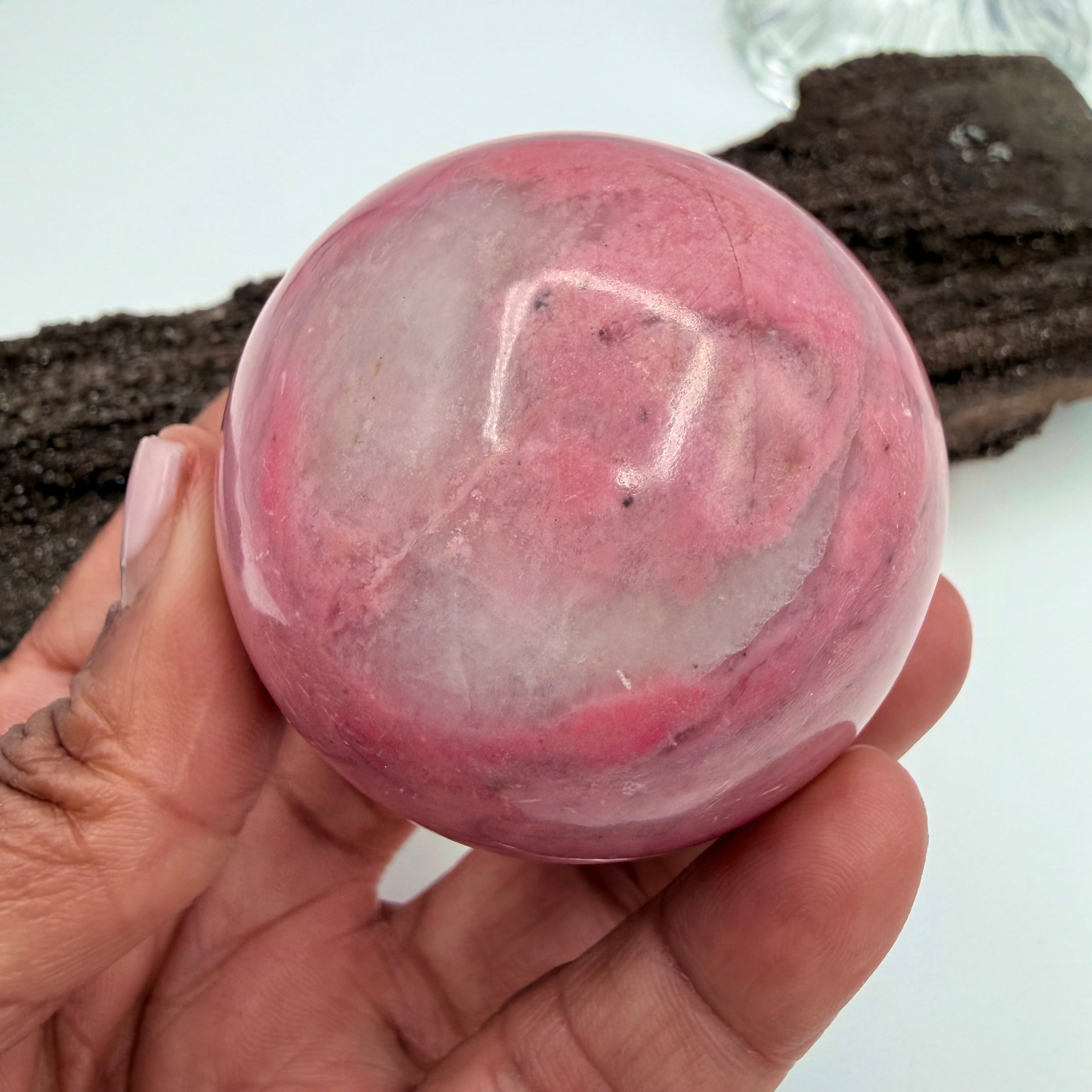 Peruvian Bubblegum Rhodonite 270g | 54mm