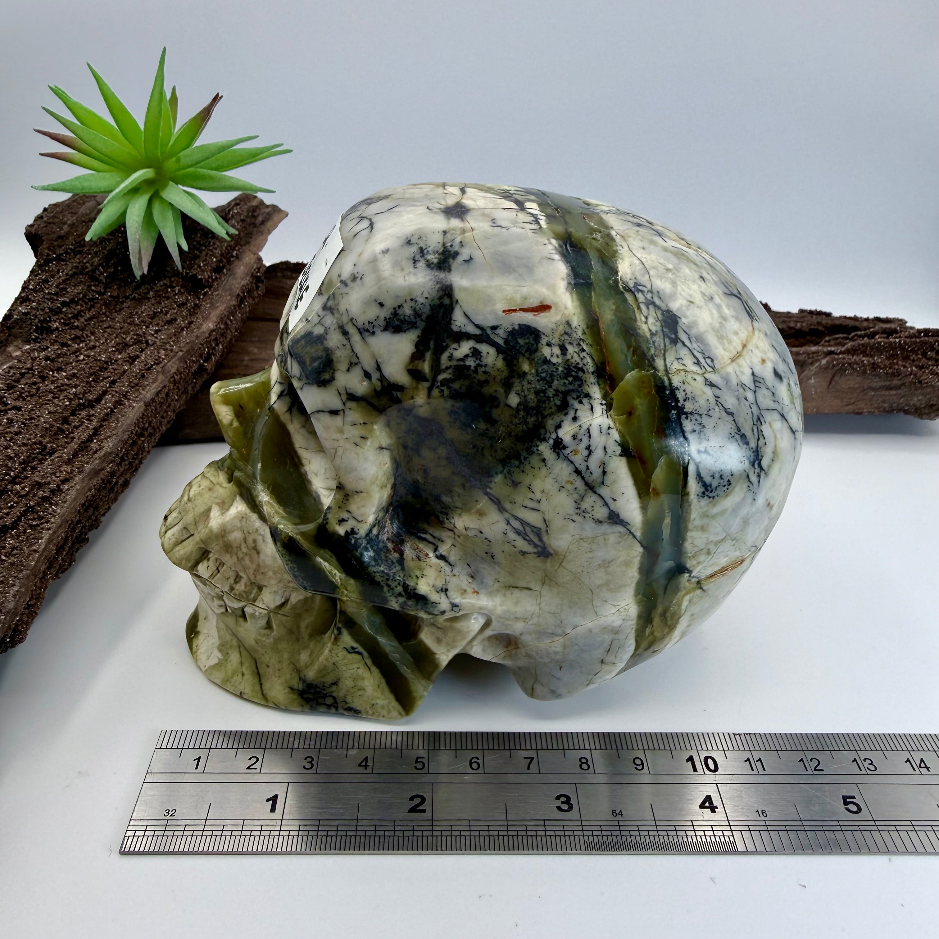 Dr Jeckle Hiso Jasper 5inch Skull [KB244]