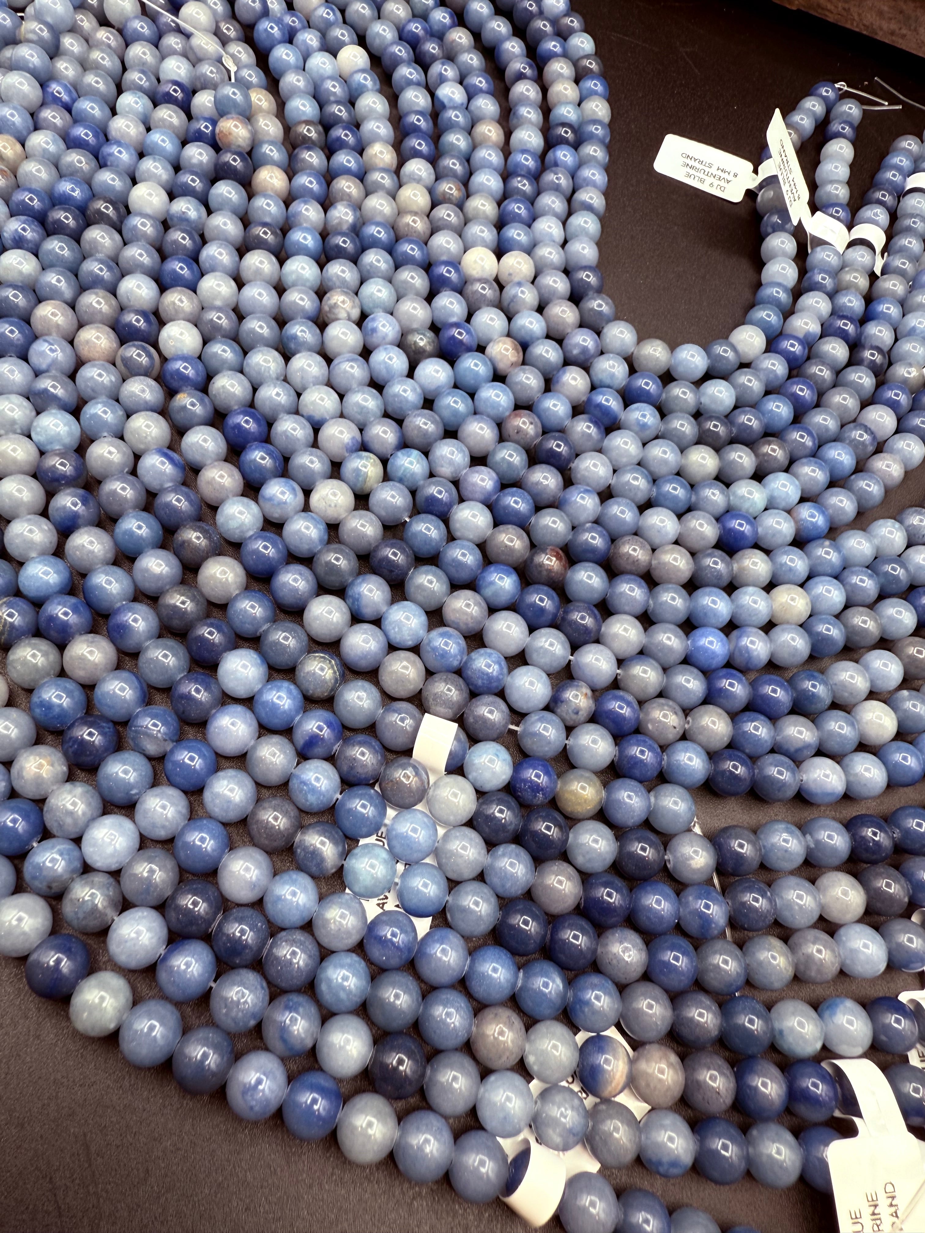 Blue Aventurine 8MM Bead Strand
